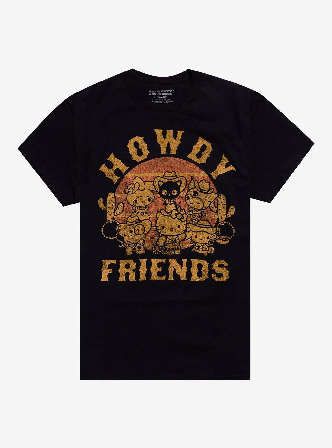 Hello Kitty And Friends Western Howdy Friends T-Shirt | Trending Graphic Tee For Fans