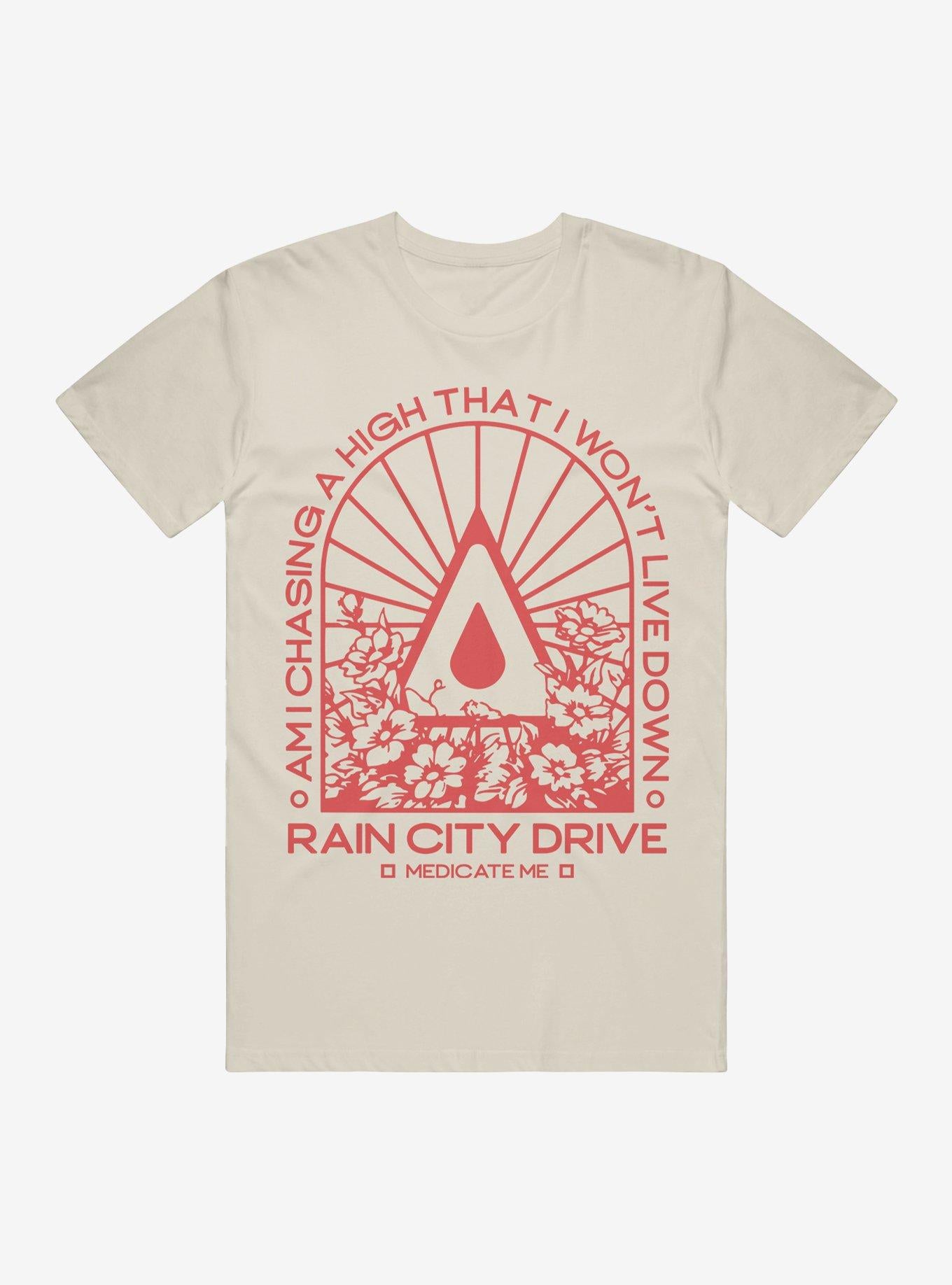 Rain City Drive Medicate Me Relaxed Fit Girls T-Shirt | Trending Graphic Tee For Fans