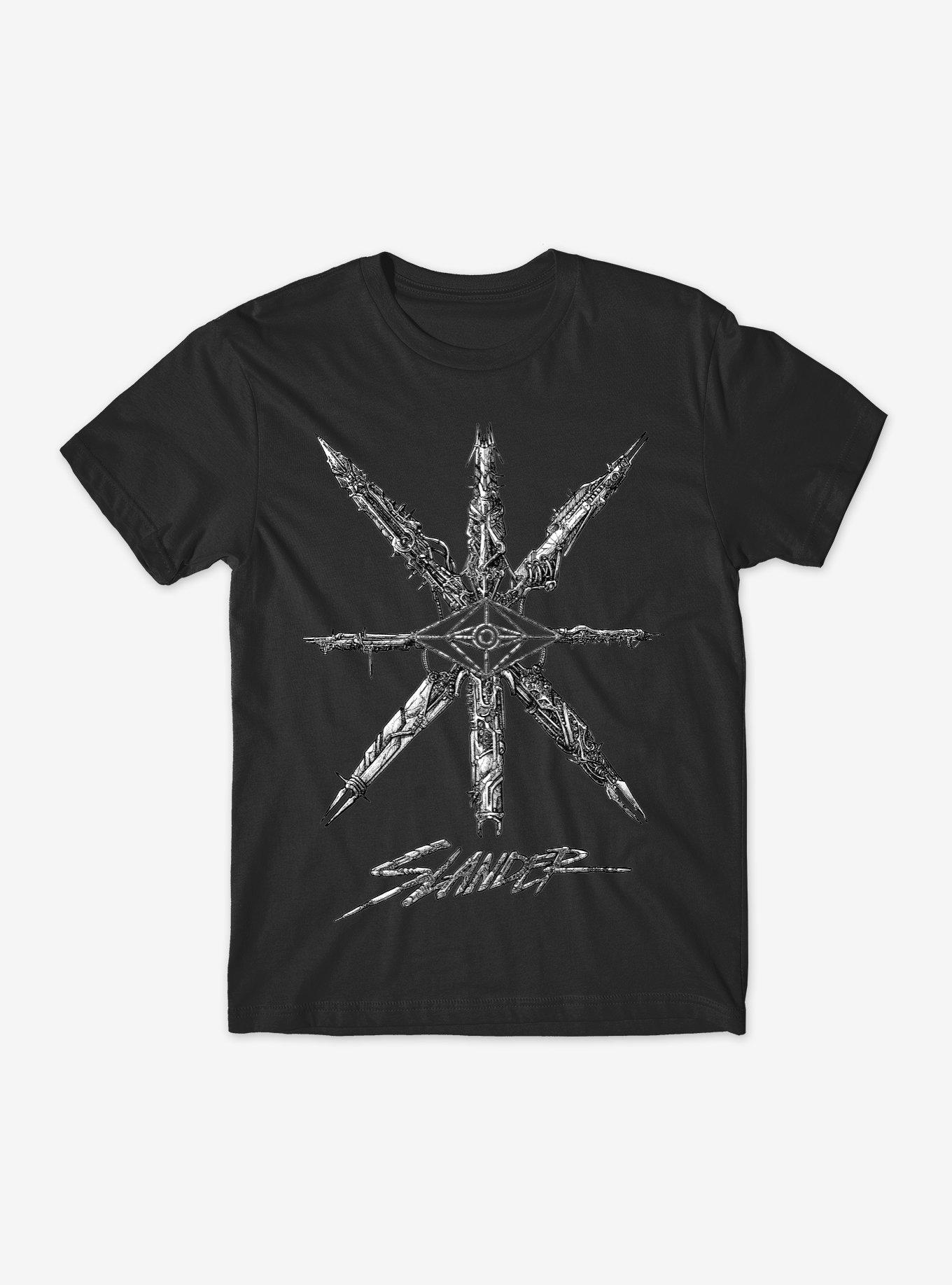 Slander Spiked Eye Symbol T-Shirt | Trending Graphic Tee For Fans