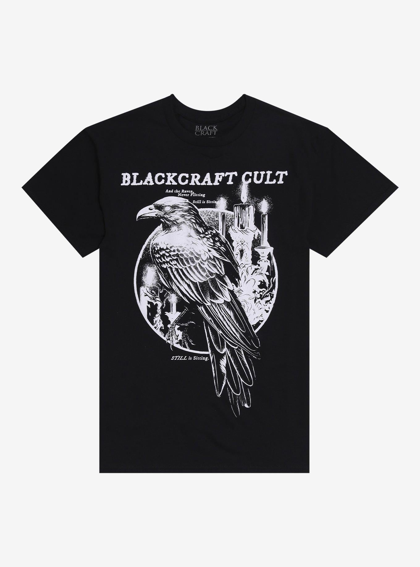 BlackCraft Raven Sitting T-Shirt | Trending Graphic Tee For Fans