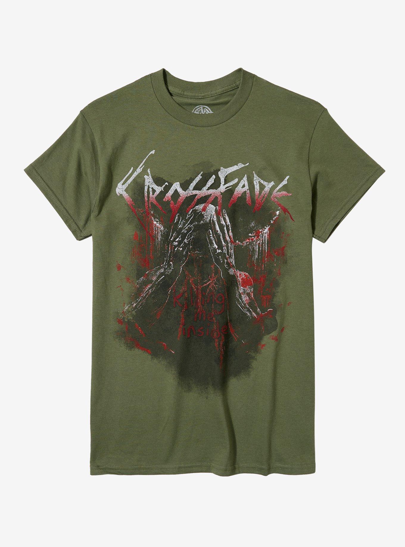 Crossfade Killing Me Inside Boyfriend Fit Girls T-Shirt | Trending Graphic Tee For Fans