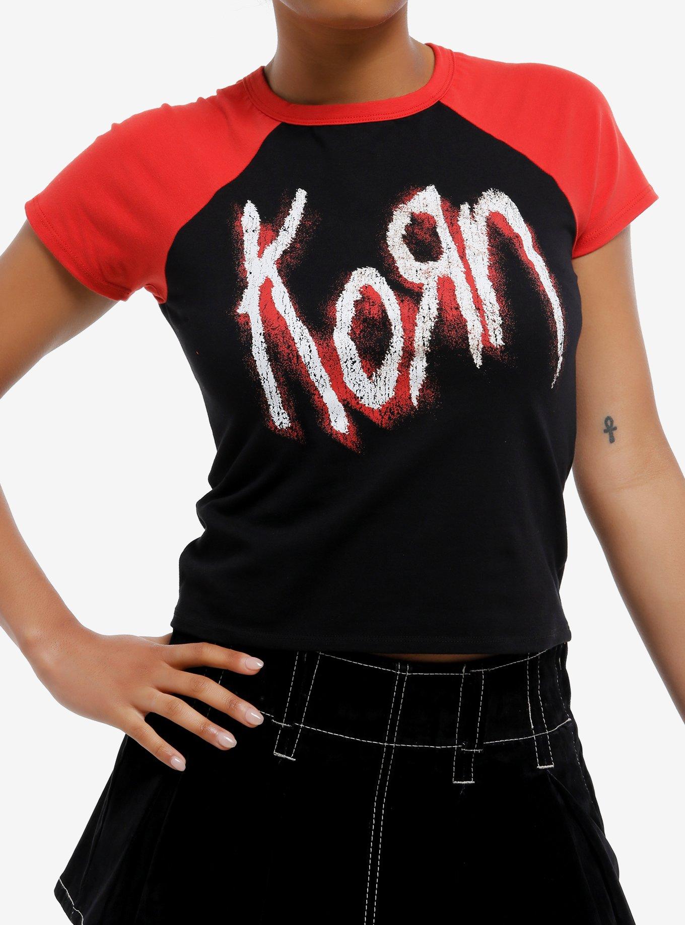 Korn Logo Girls Raglan Baby T-Shirt | Trending Graphic Tee For Fans