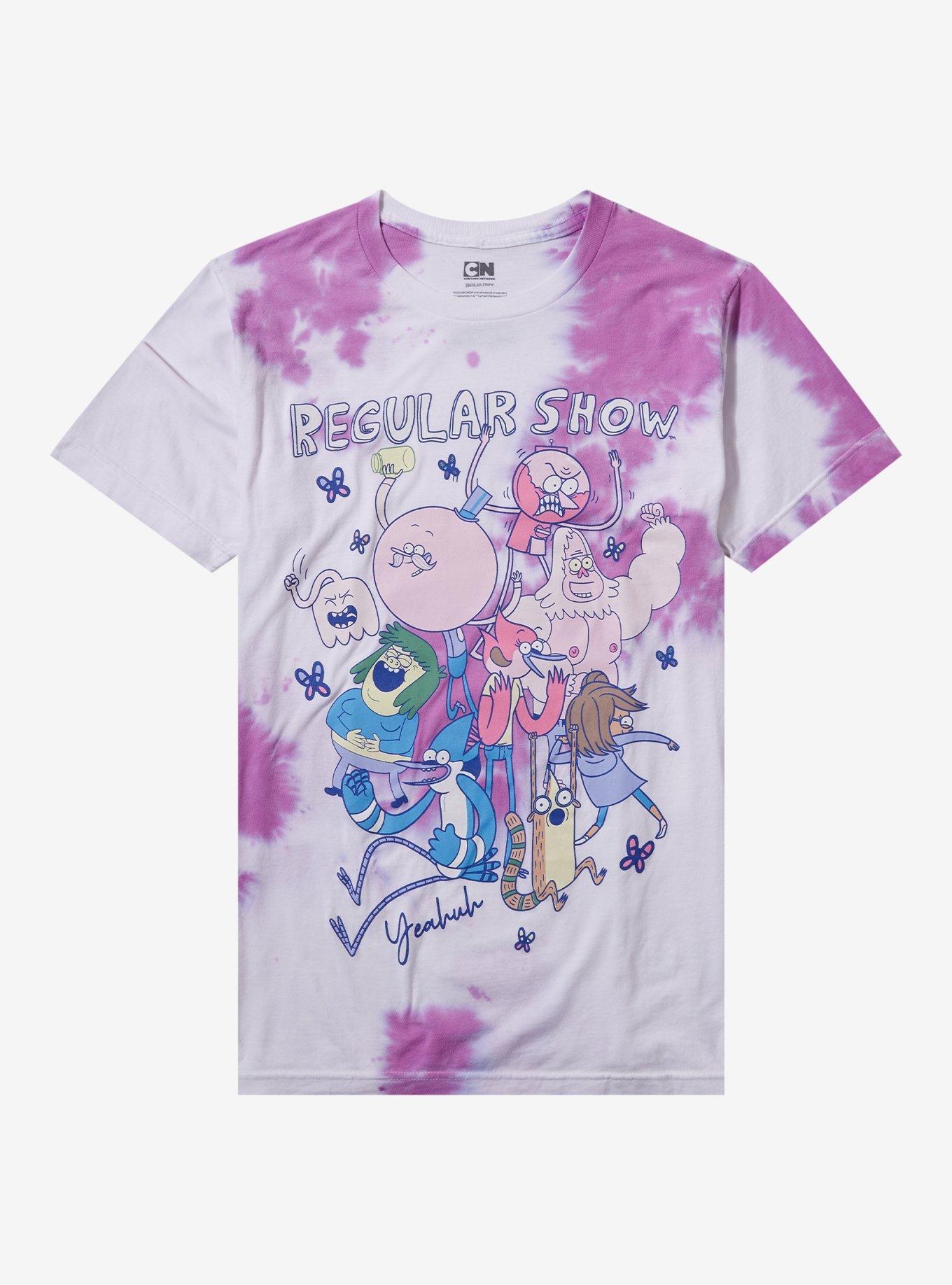 Regular Show Characters Tie-Dye Girls T-Shirt | Trending Graphic Tee For Fans