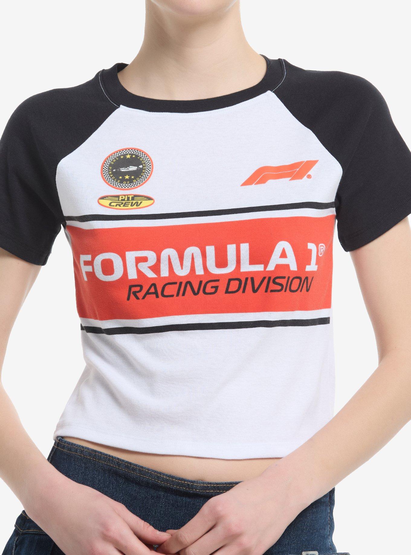 Formula 1 Pit Crew Girls Raglan Baby T-Shirt | Trending Graphic Tee For Fans
