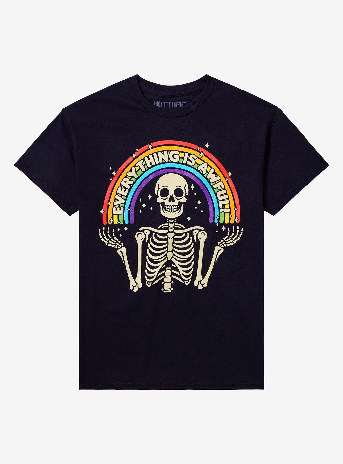 Everything Is Awful Skeleton T-Shirt | Trending Graphic Tee For Fans