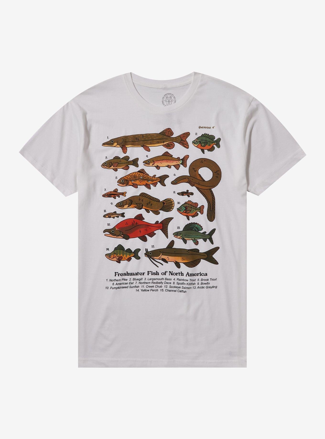 North America Fish By Camp Mustelid T-Shirt | Trending Graphic Tee For Fans
