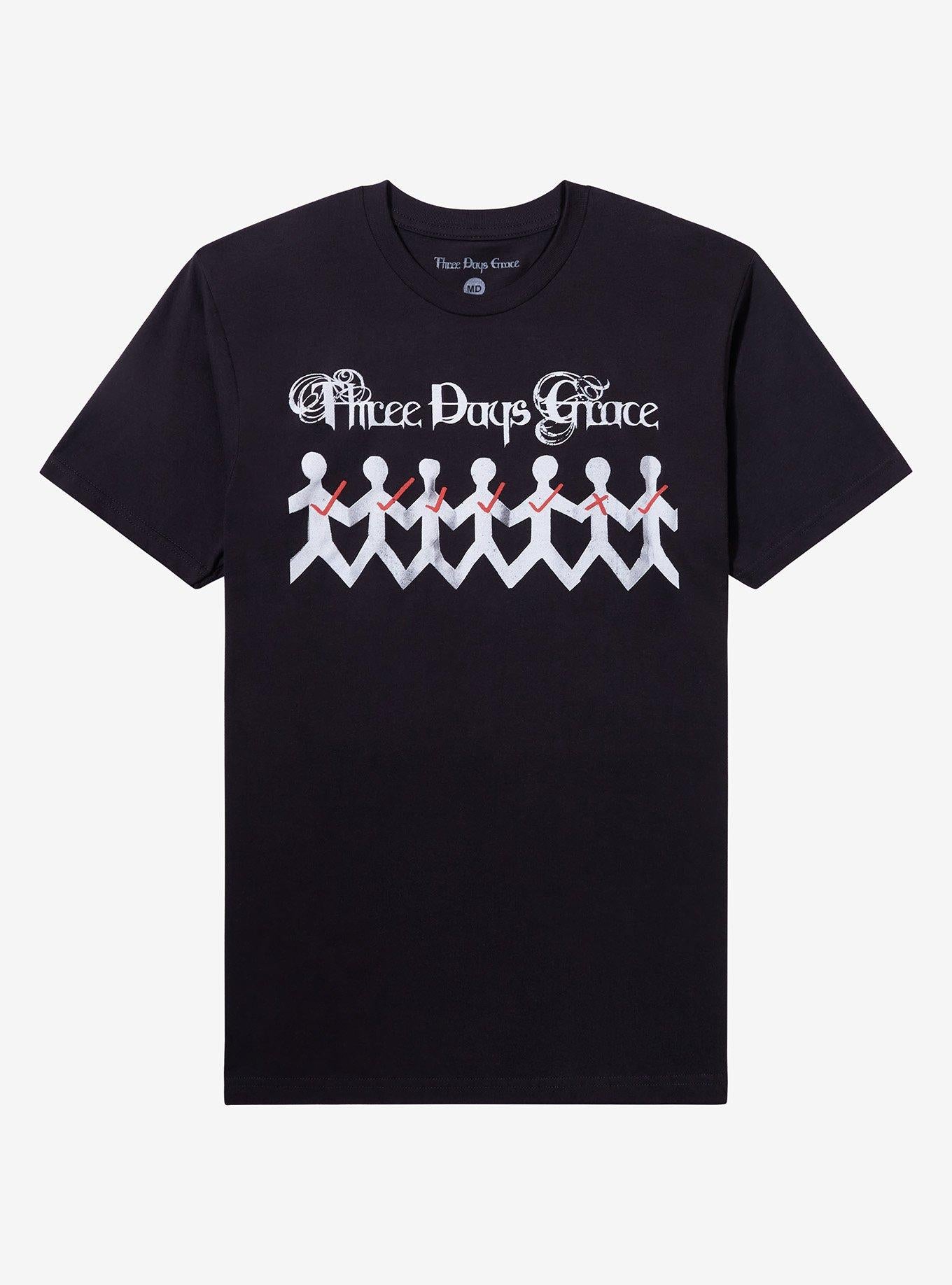 Three Days Grace One-X Paper People T-Shirt | Trending Graphic Tee For Fans