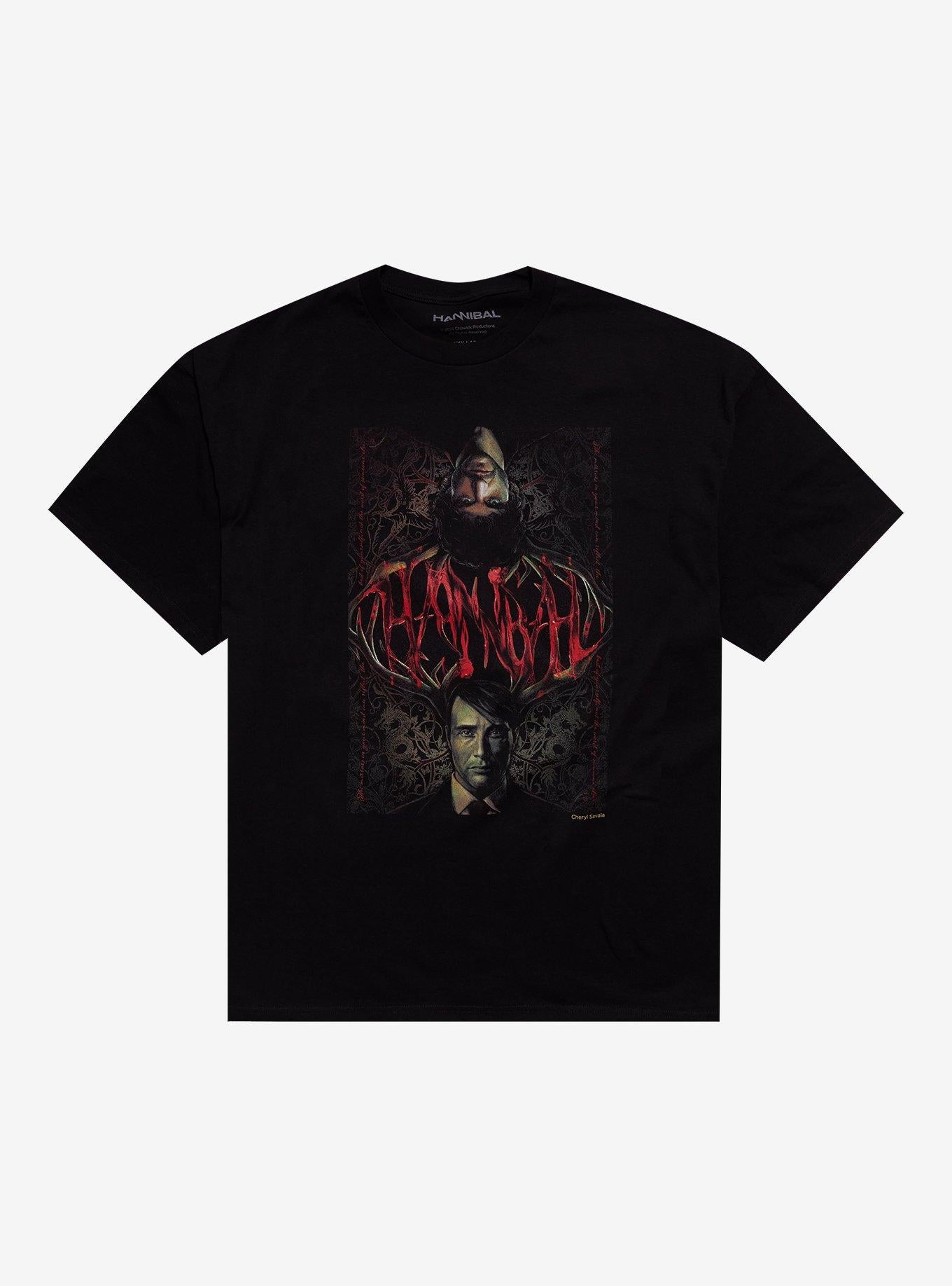 Hannibal Antlers Portrait T-Shirt | Trending Graphic Tee For Fans