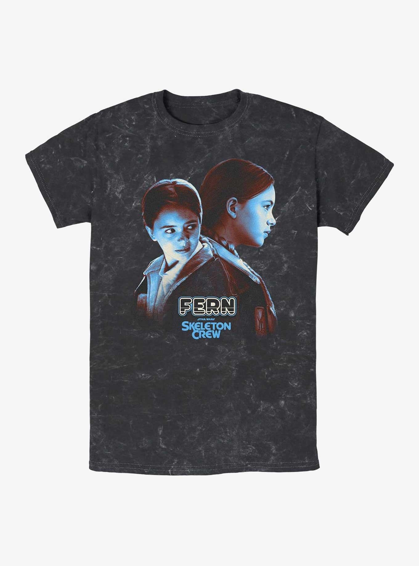 Skeleton Crew Fern Heroic Mineral Wash T-Shirt | Trending Graphic Tee For Fans