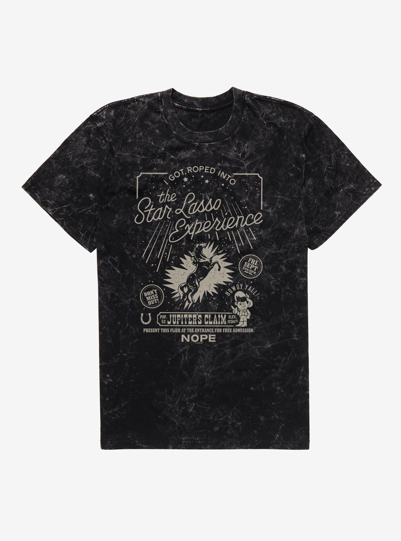 Nope Star Lasso Experience Mineral Wash T-Shirt | Trending Graphic Tee For Fans