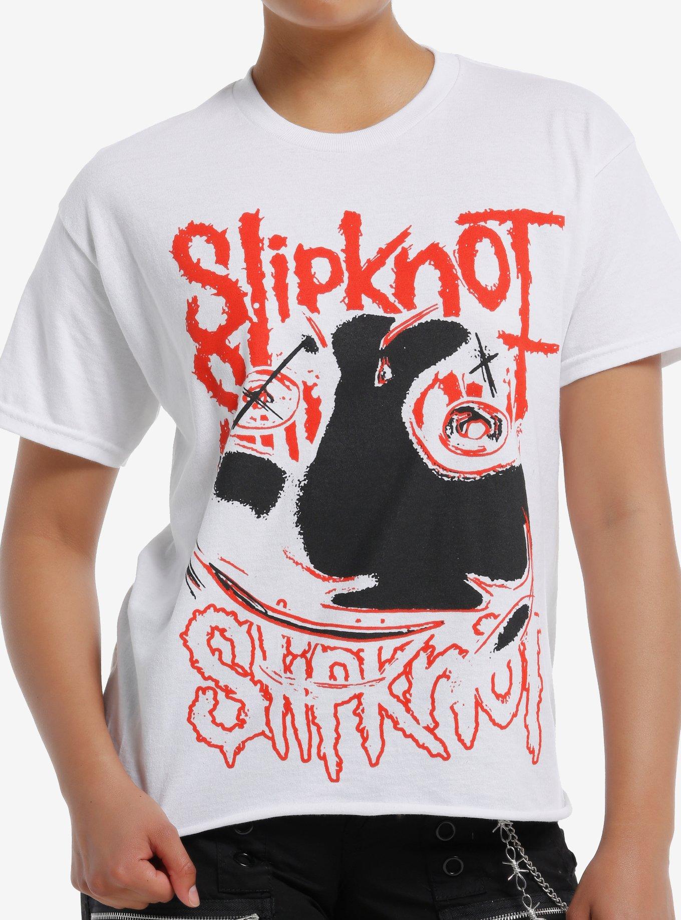Slipknot Abstract Mask Girls Cutoff T-Shirt | Trending Graphic Tee For Fans