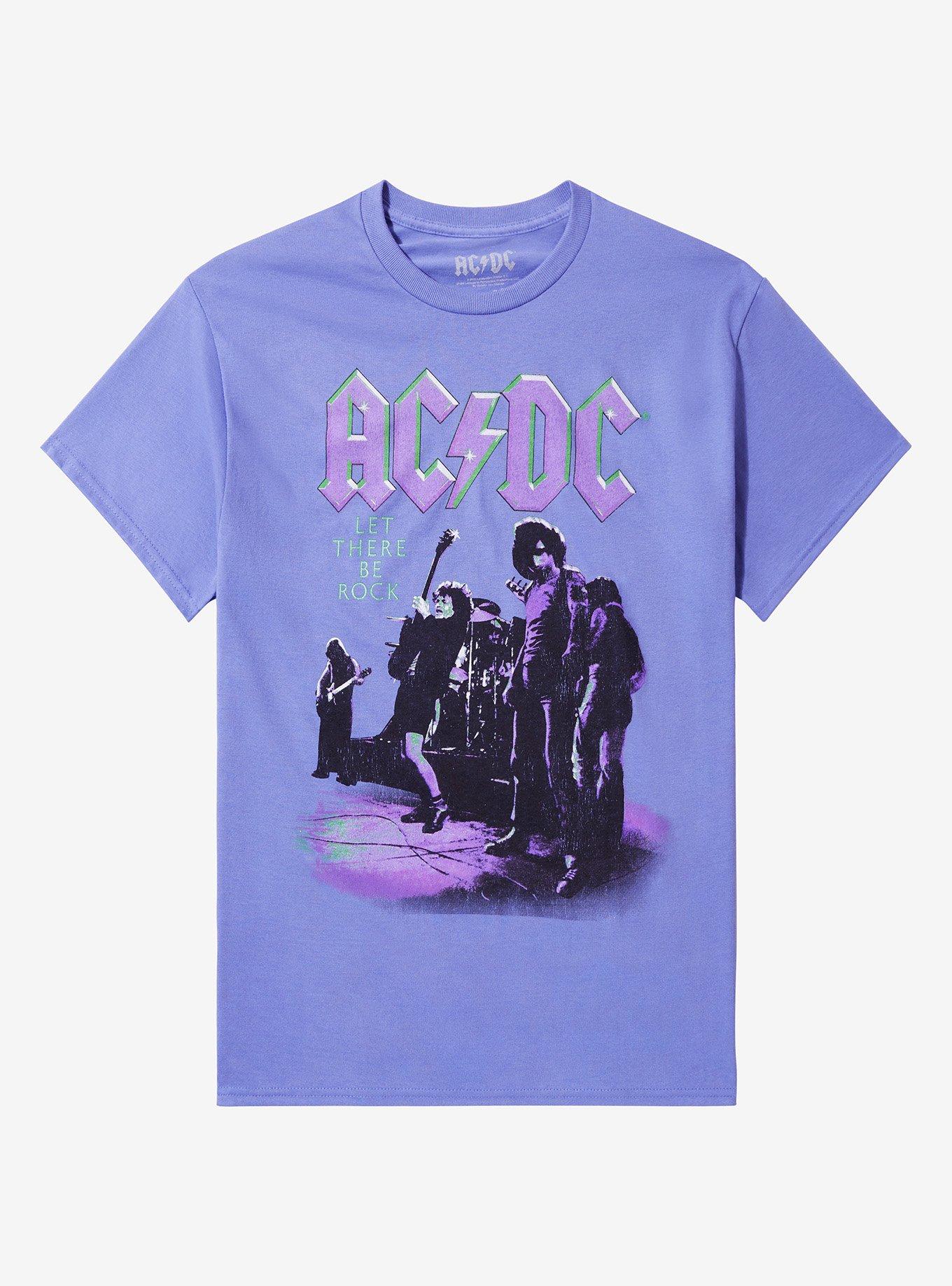 AC DC Let There Be Rock Boyfriend Fit Girls T-Shirt | Trending Graphic Tee For Fans