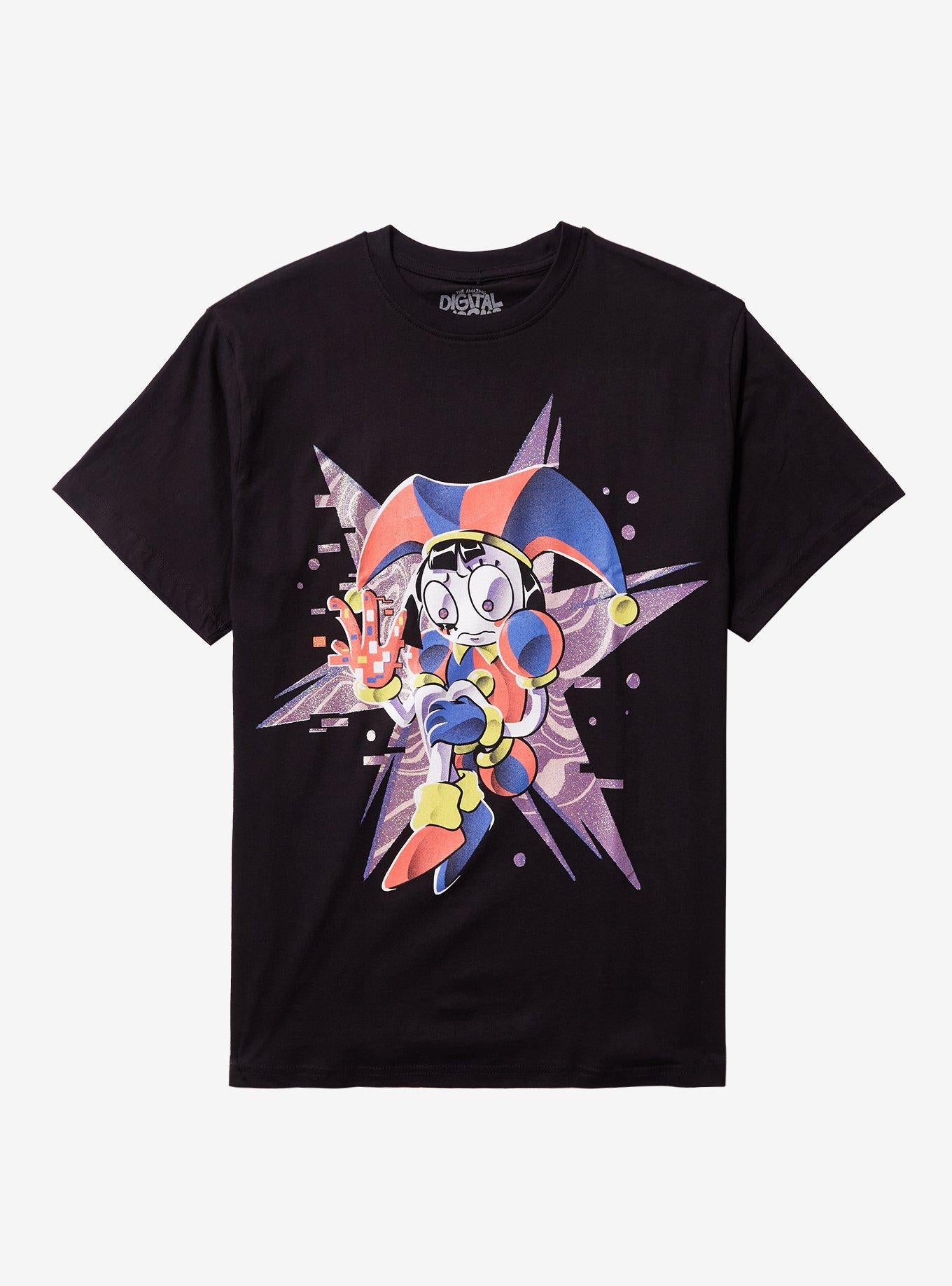 The Amazing Digital Circus Pomni Glitter T-Shirt | Trending Graphic Tee For Fans