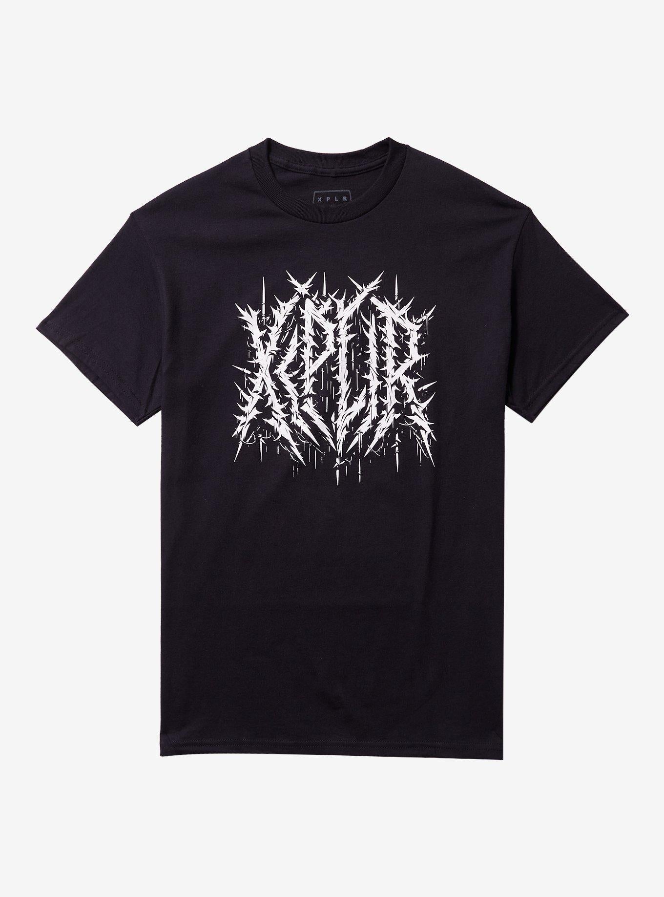 XPLR By Sam And Colby Jagged Logo Hot Topic Exclusive T-Shirt | Trending Graphic Tee For Fans