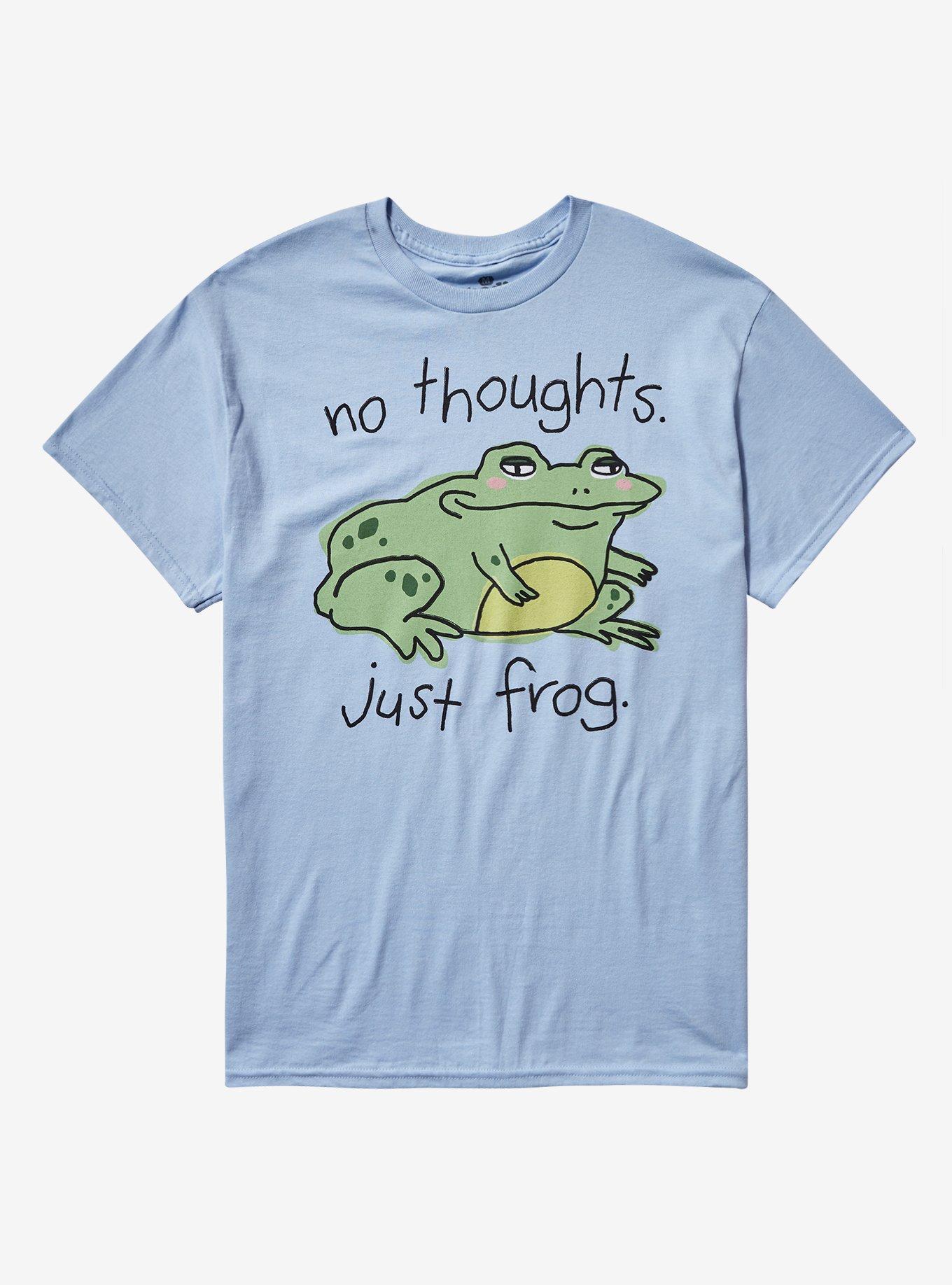 No Thoughts Just Frog By Goodie Two Sleeves T-Shirt | Trending Graphic Tee For Fans