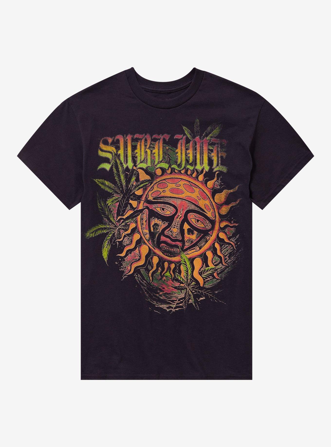 Sublime Sun Logo & Plants T-Shirt | Trending Graphic Tee For Fans