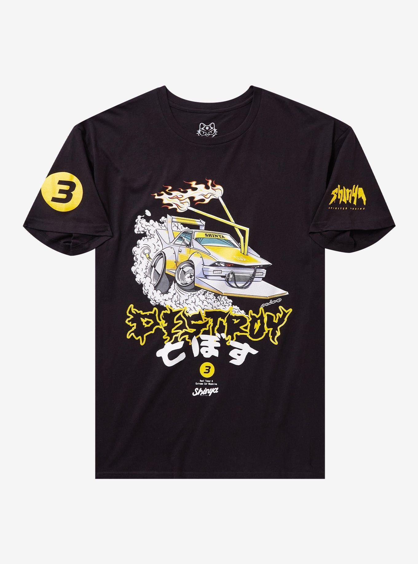 Shinya Destroy Drift Car T-Shirt | Trending Graphic Tee For Fans