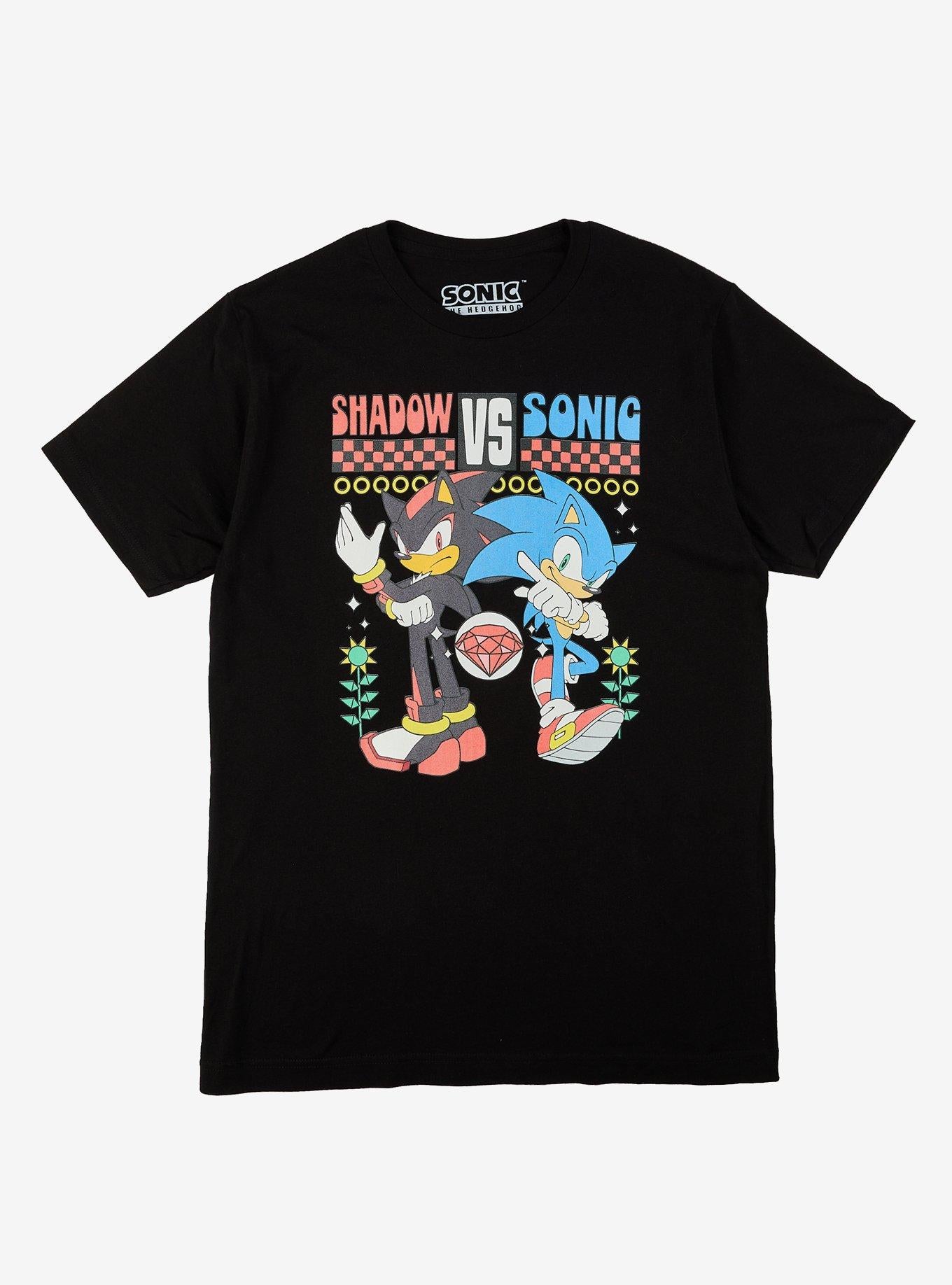 Sonic The Hedgehog Shadow Vs. Sonic Girls T-Shirt | Trending Graphic Tee For Fans
