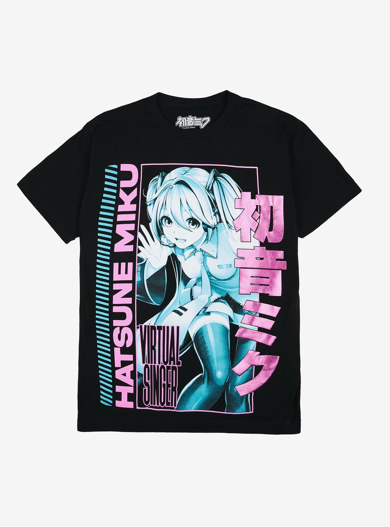 Hatsune Miku Virtual Singer Portrait Girls T-Shirt | Trending Graphic Tee For Fans