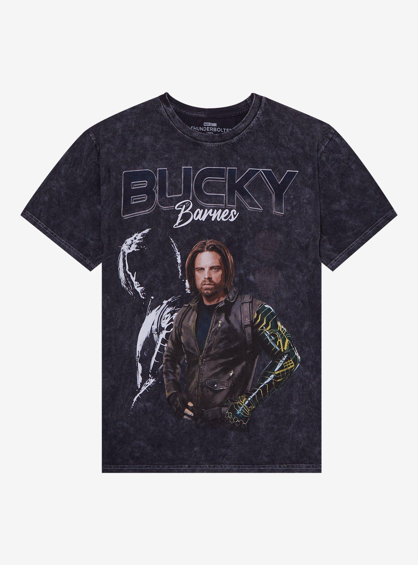 Marvel Thunderbolts Bucky Barnes Portrait Girls T-Shirt | Trending Graphic Tee For Fans
