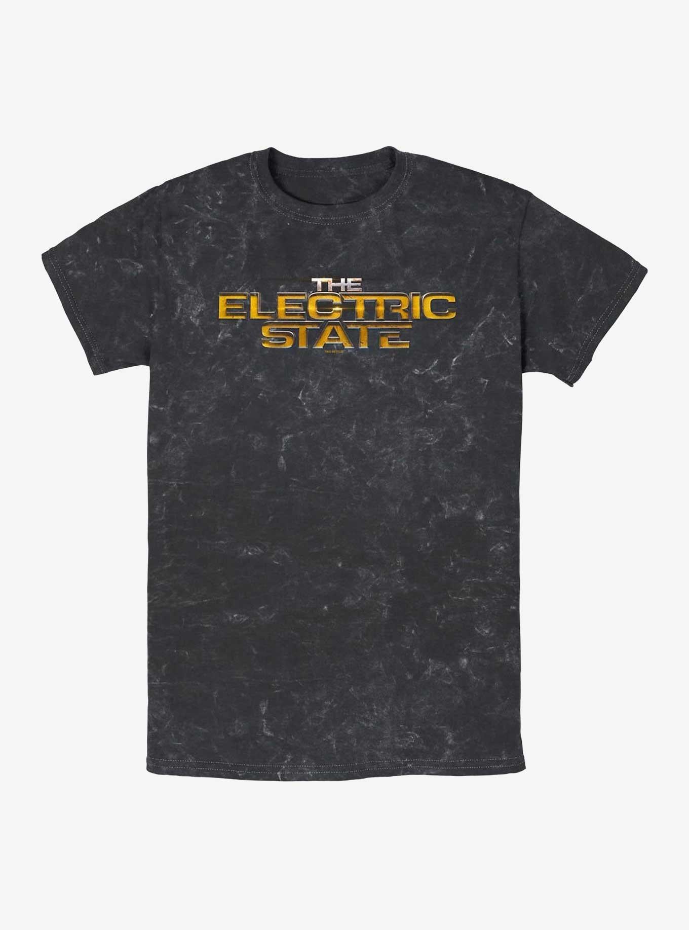 Electric State The Electric State Logo Mineral Wash T-Shirt | Trending Graphic Tee For Fans