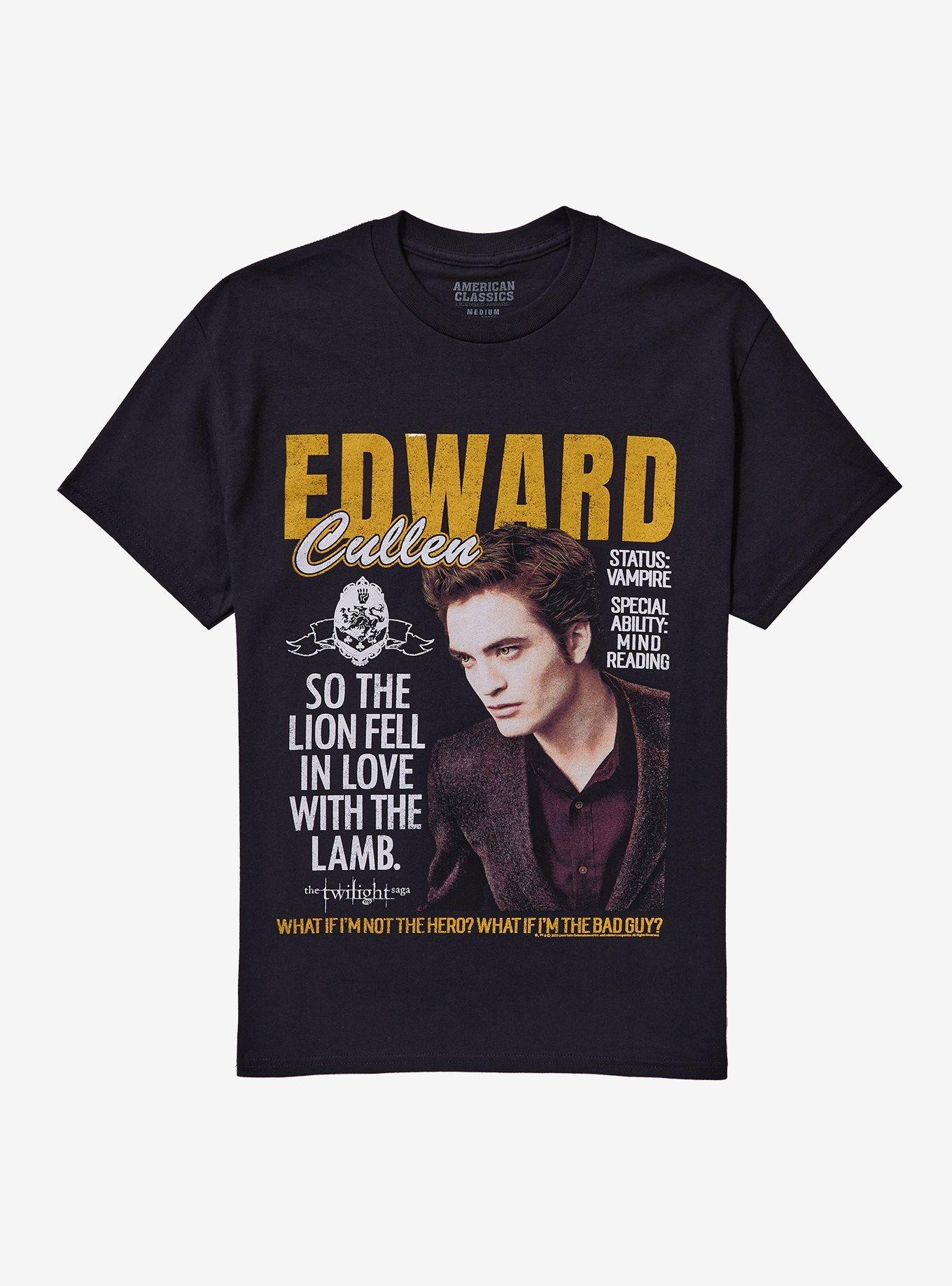 The Twilight Saga Edward Cullen Magazine Girls T-Shirt | Trending Graphic Tee For Fans