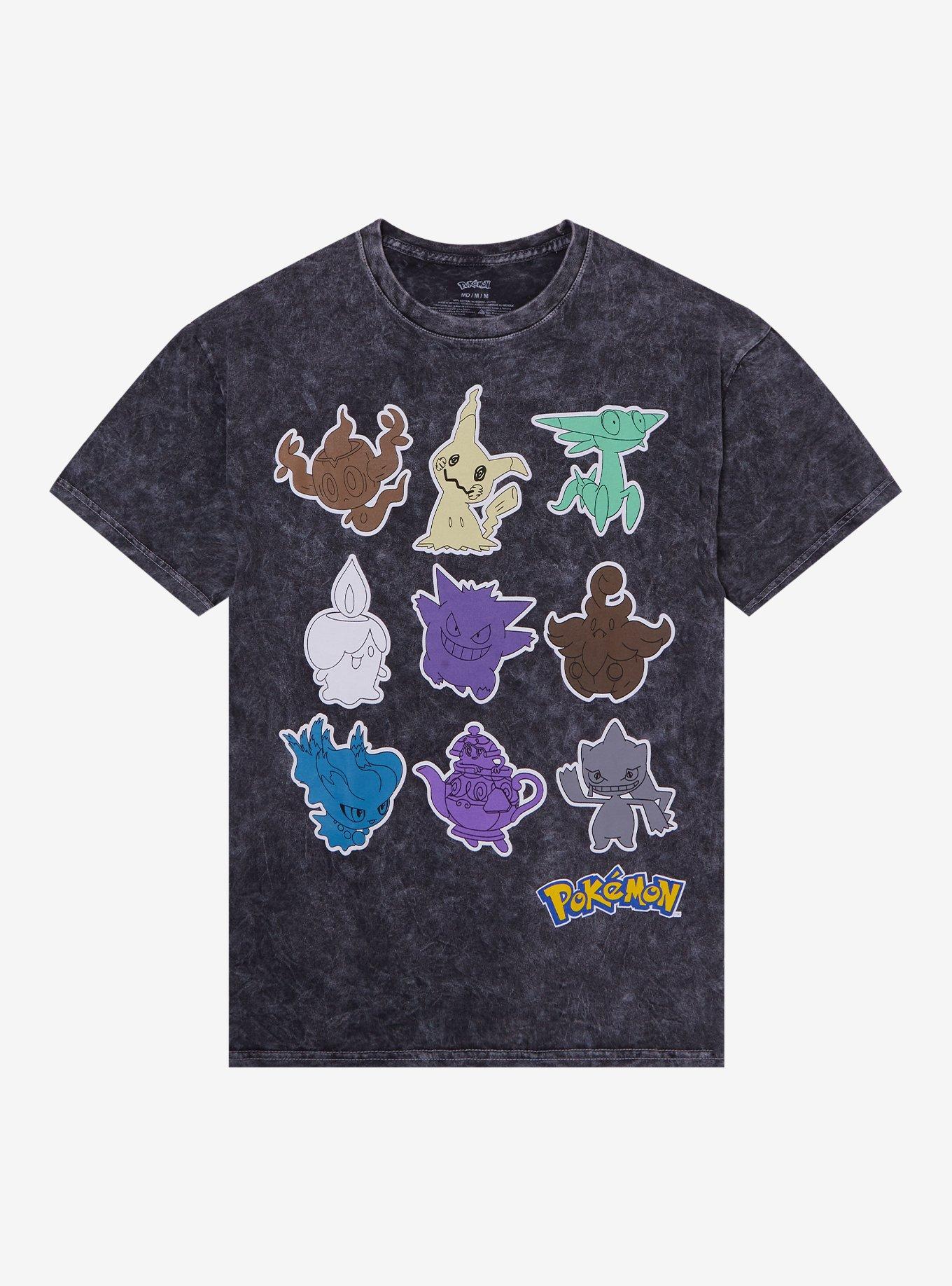 Pokemon Ghost-Type Grid Girls T-Shirt | Trending Graphic Tee For Fans