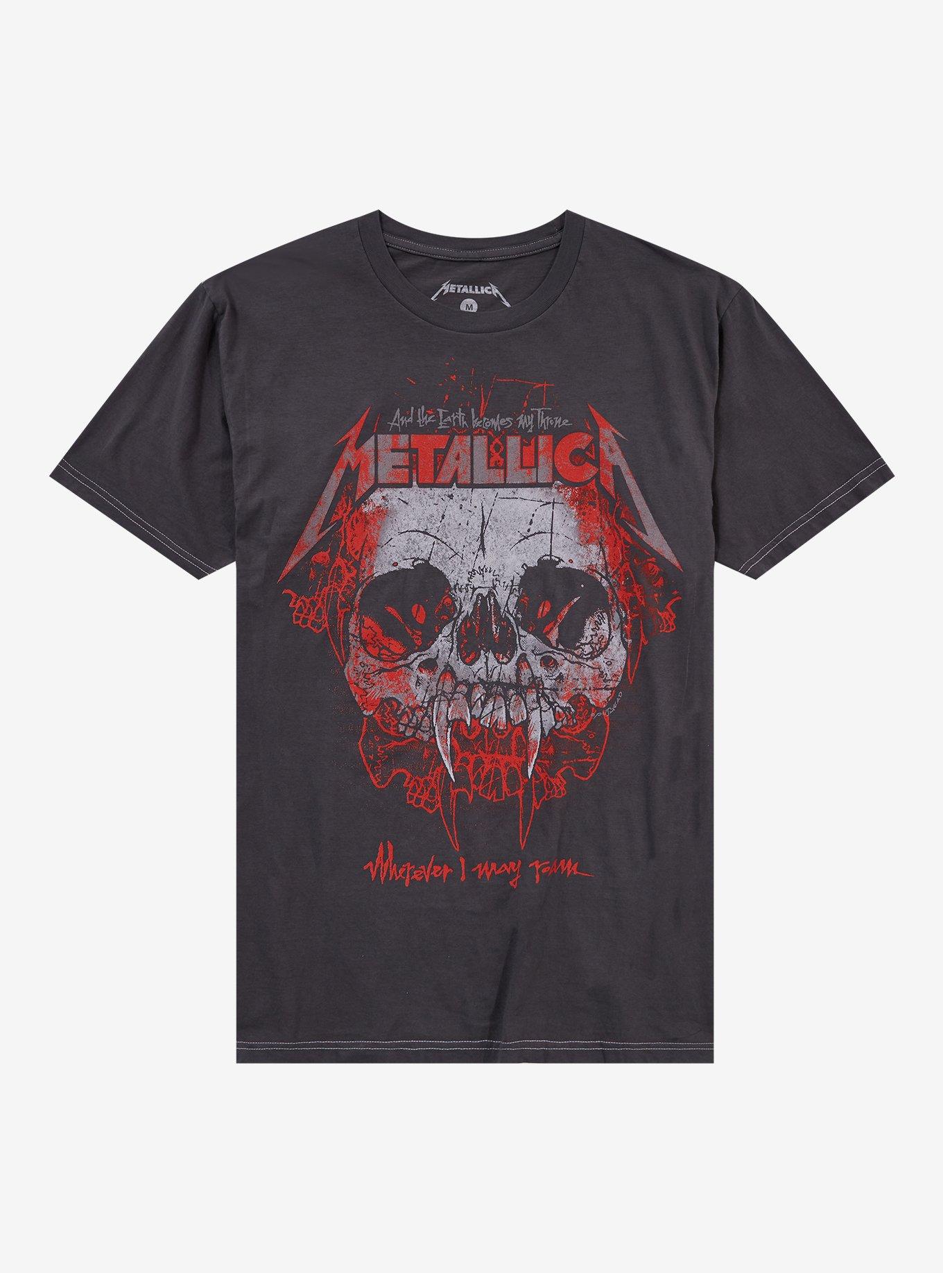 Metallica Wherever I May Roam Skull T-Shirt | Trending Graphic Tee For Fans
