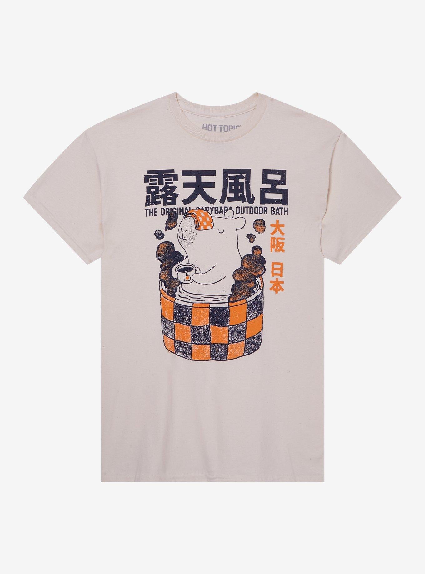 Capybara Bath By PPMid T-Shirt | Trending Graphic Tee For Fans