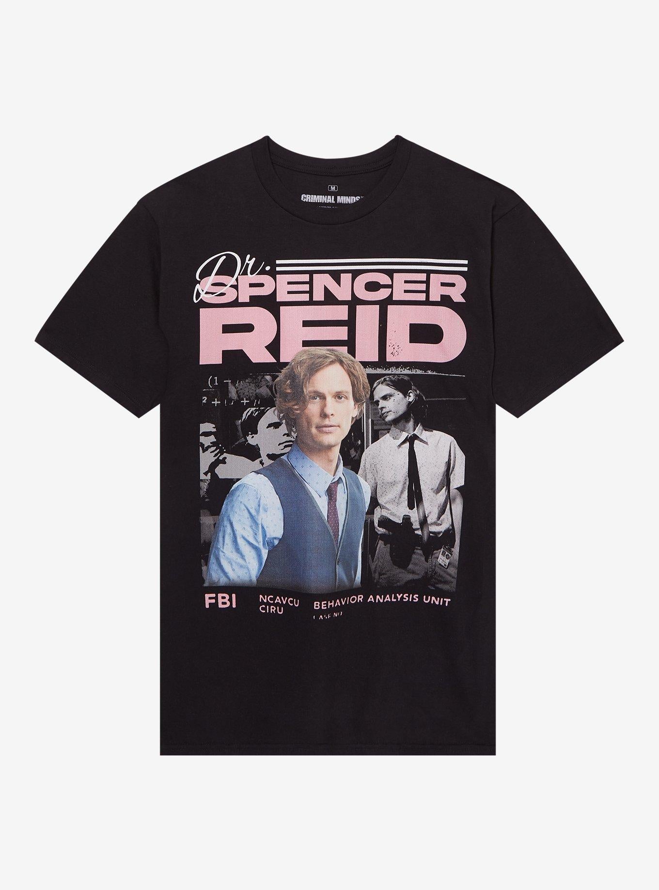 Criminal Minds Dr. Spencer Reid Portrait T-Shirt | Trending Graphic Tee For Fans