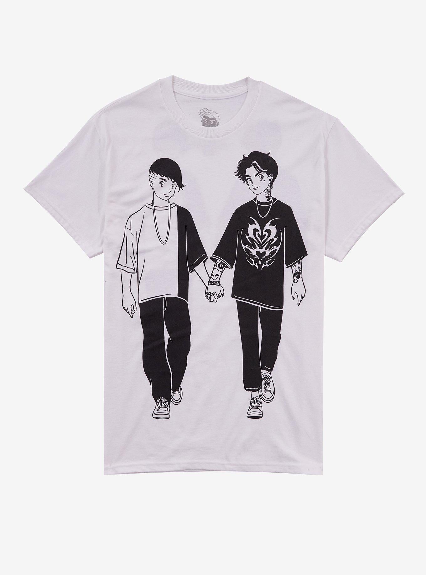Anime Couple By Nico Salazar T-Shirt | Trending Graphic Tee For Fans