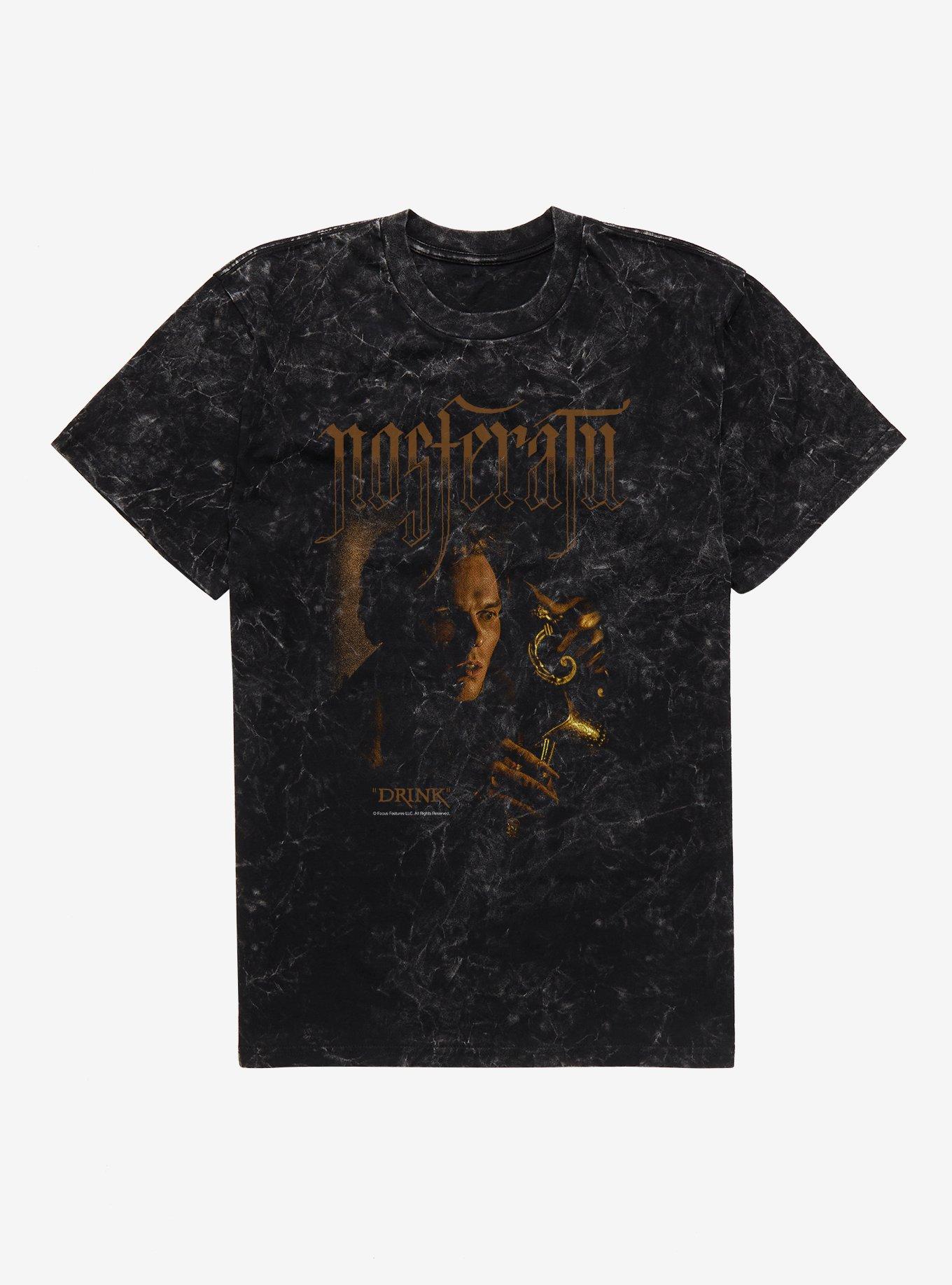 Nosferatu Drink Mineral Wash T-Shirt | Trending Graphic Tee For Fans