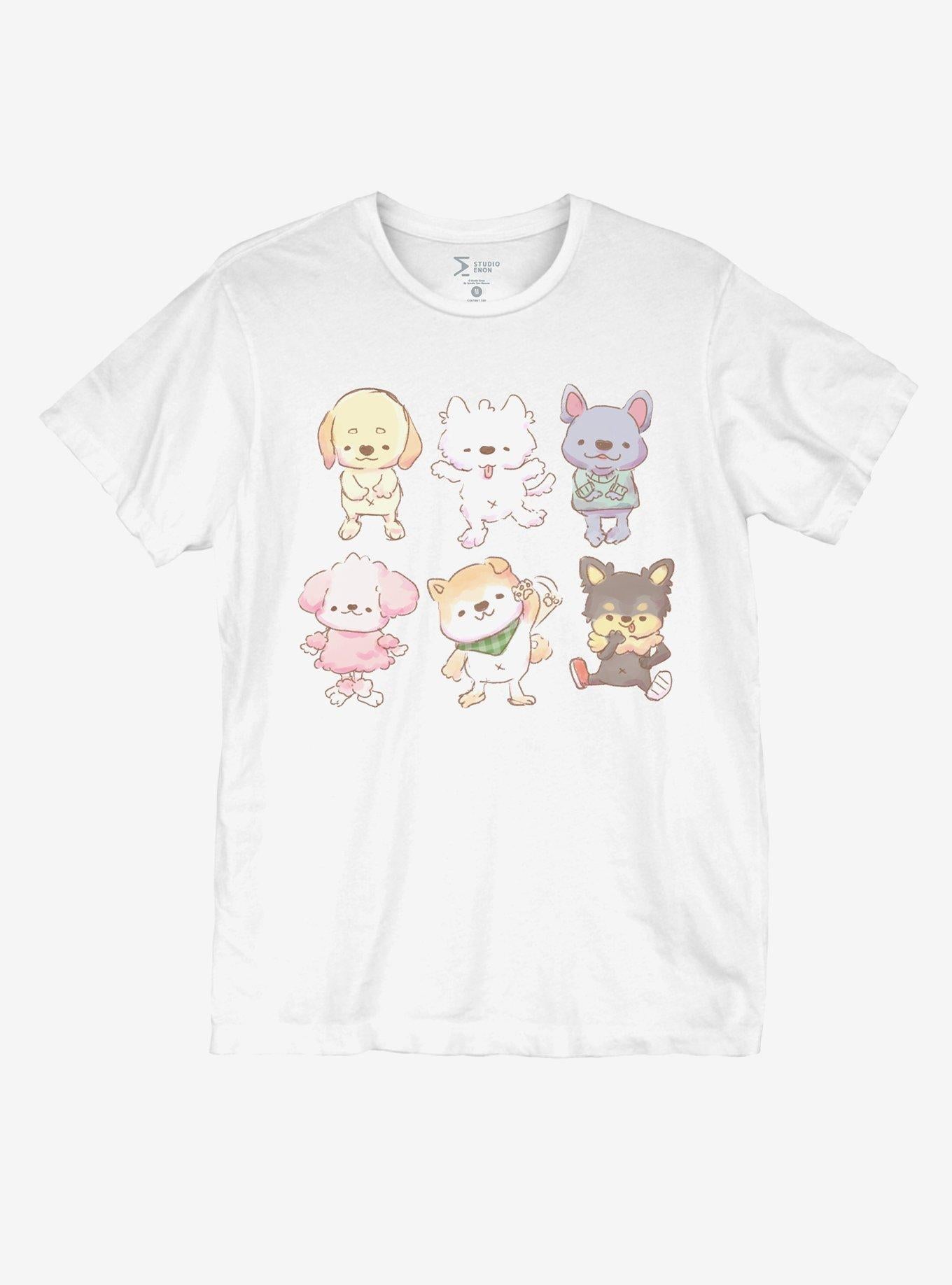 Dog Friends Girls By Muffin Corner T-Shirt | Trending Graphic Tee For Fans