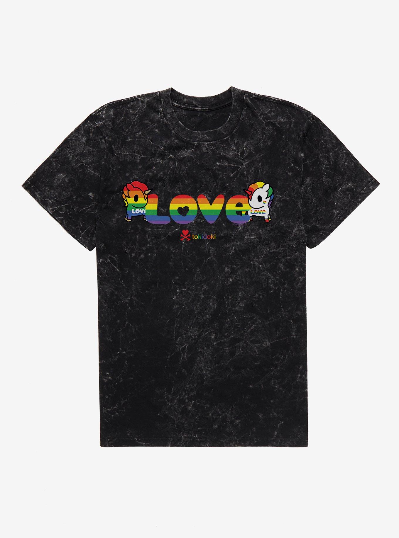 Tokidoki Pride Love Mineral Wash T-Shirt | Trending Graphic Tee For Fans
