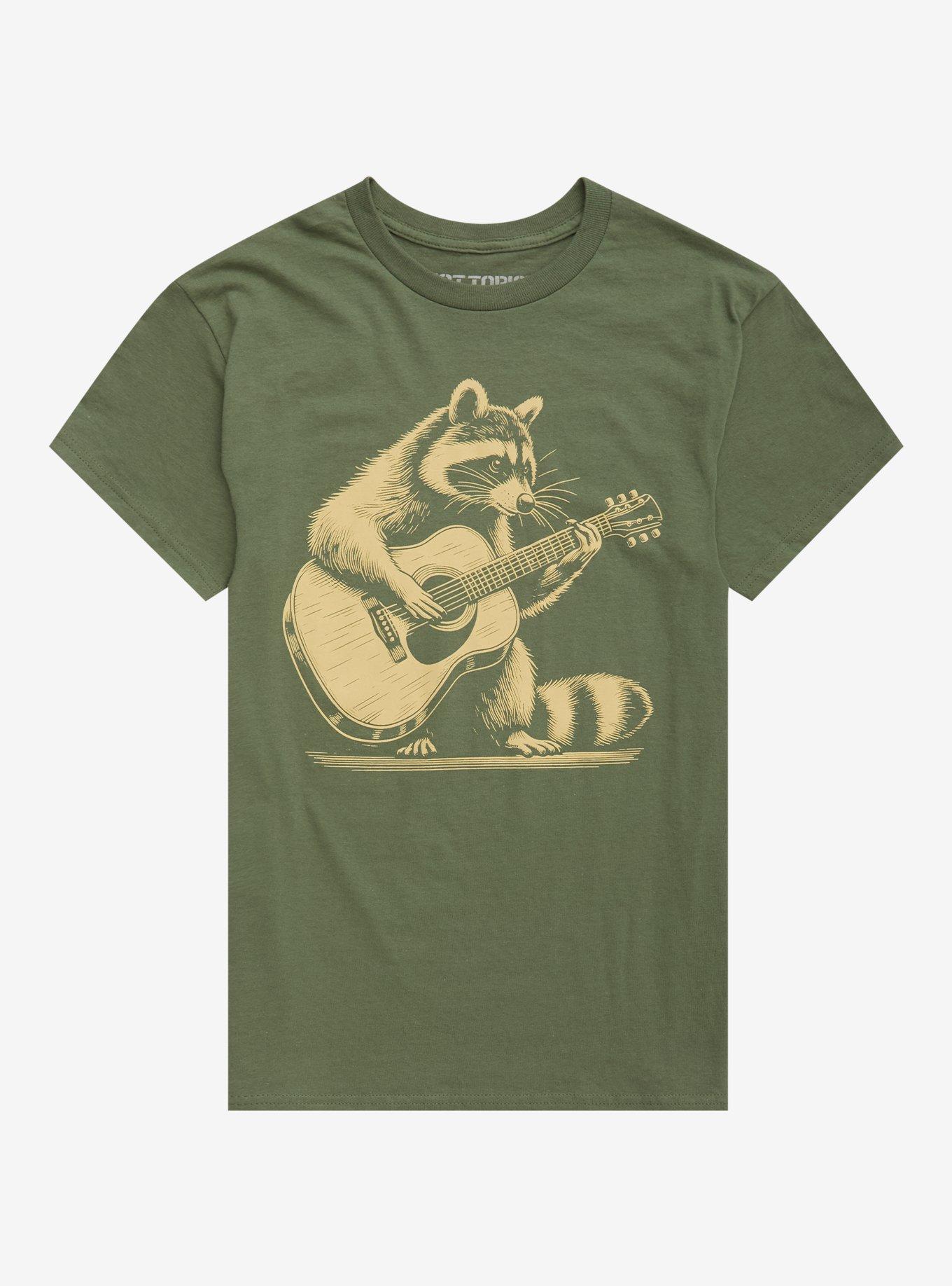 Raccoon Guitar T-Shirt | Trending Graphic Tee For Fans
