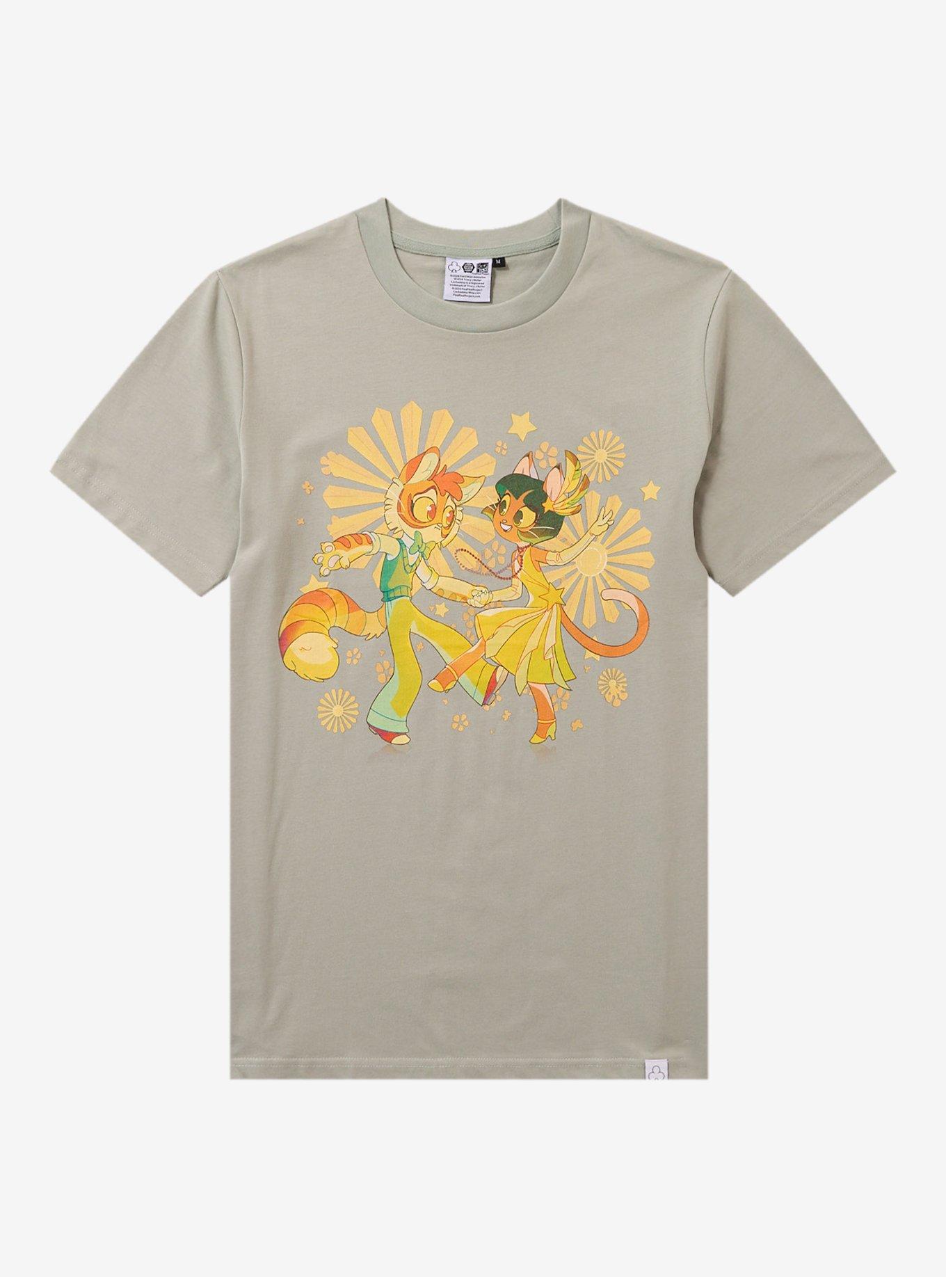 Lackadaisy Freckle & Ivy Dancing T-Shirt | Trending Graphic Tee For Fans