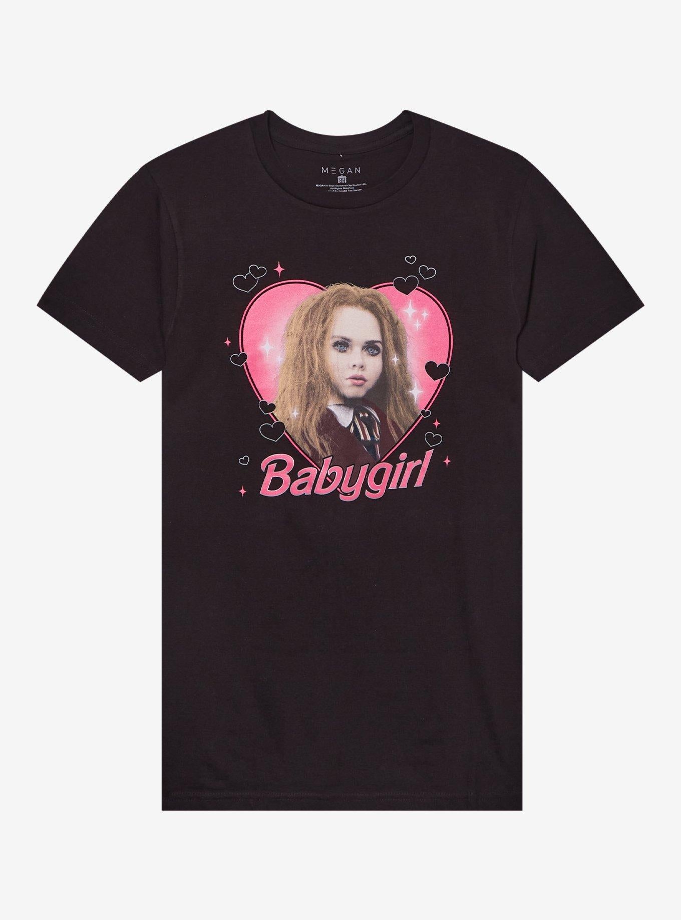 M3GAN Babygirl Heart Portrait Girls T-Shirt | Trending Graphic Tee For Fans