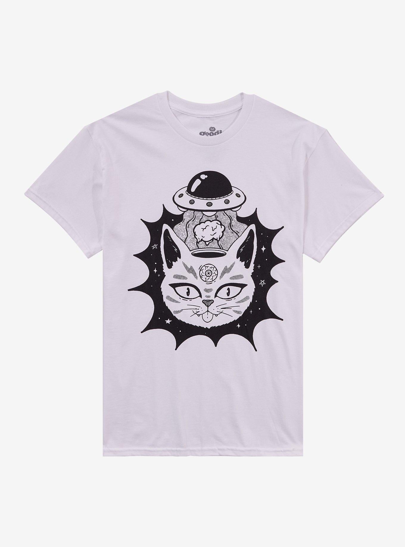 Cat Alien Third Eye By Goodie Two Sleeves T-Shirt | Trending Graphic Tee For Fans