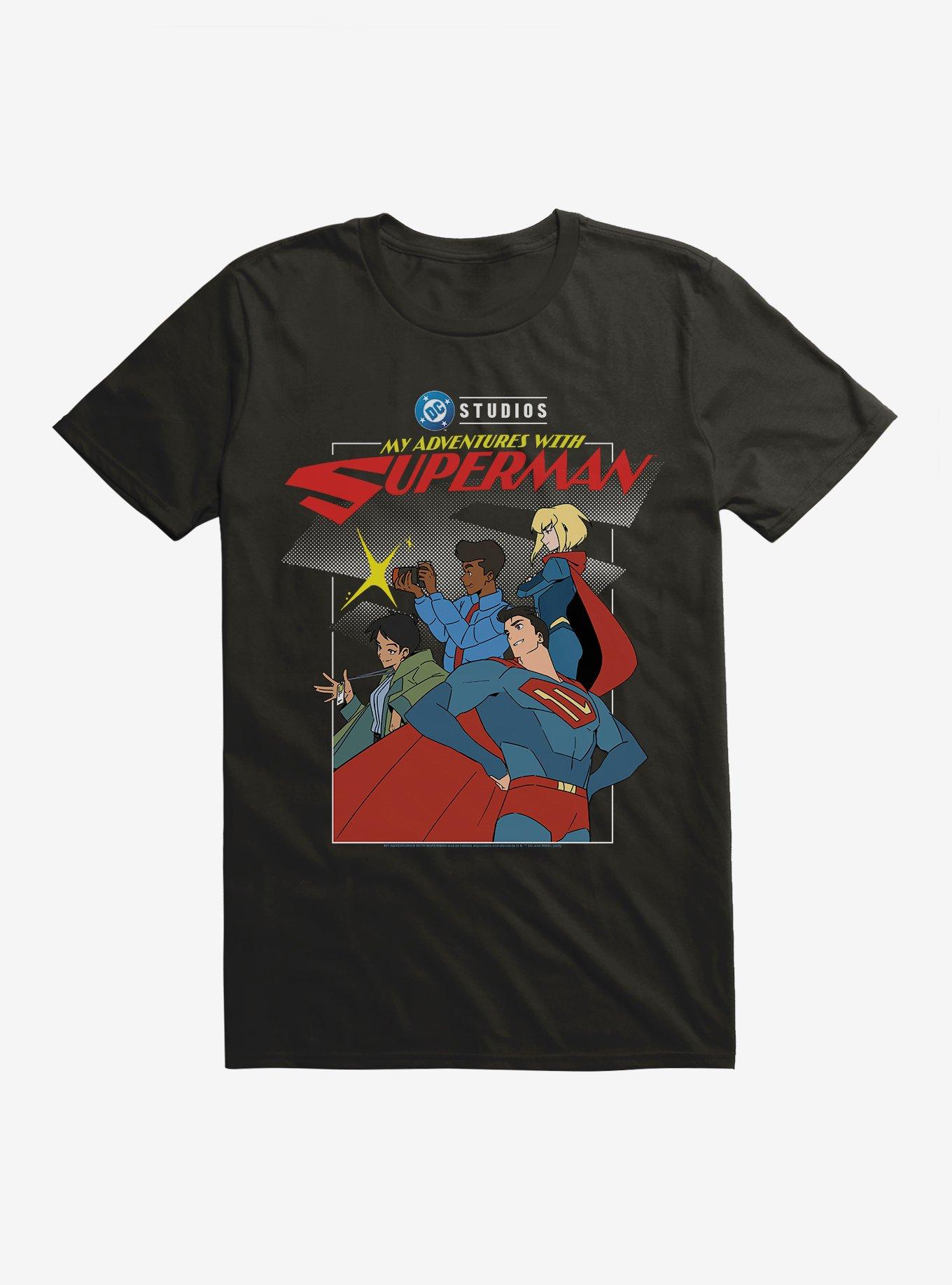 My Adventures With Superman Posing Group T-Shirt | Trending Graphic Tee For Fans