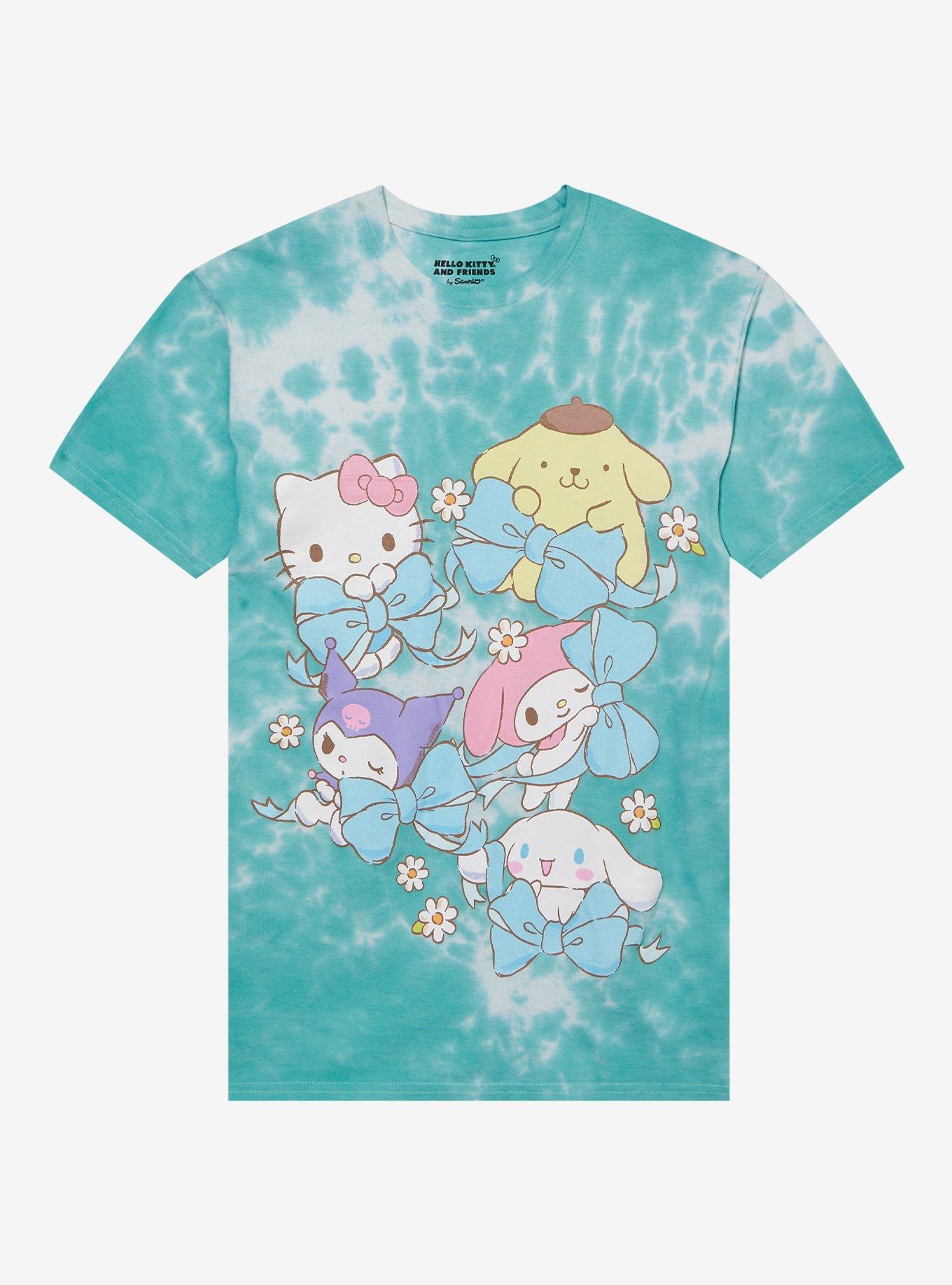 Hello Kitty And Friends Ribbon Tie-Dye T-Shirt | Trending Graphic Tee For Fans