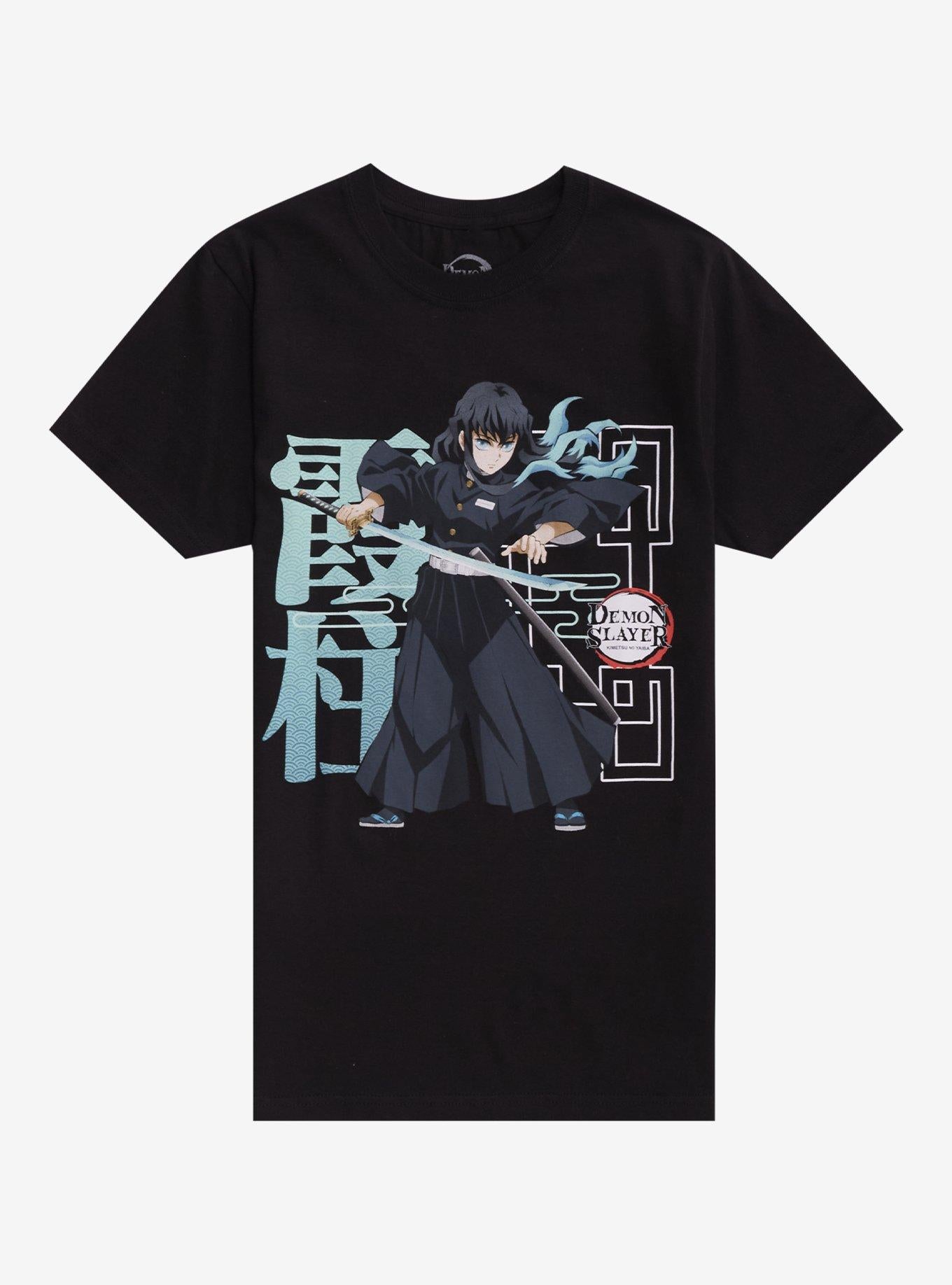Demon Slayer Kimetsu No Yaiba Muichiro Name Girls T-Shirt | Trending Graphic Tee For Fans
