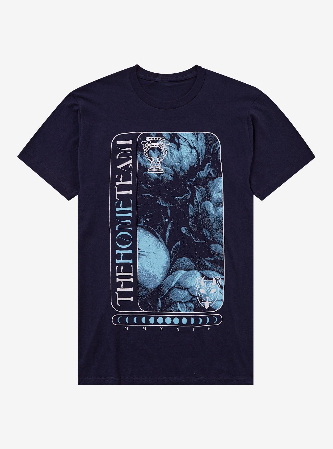 The Home Team Flowers & Moon Phases T-Shirt | Trending Graphic Tee For Fans