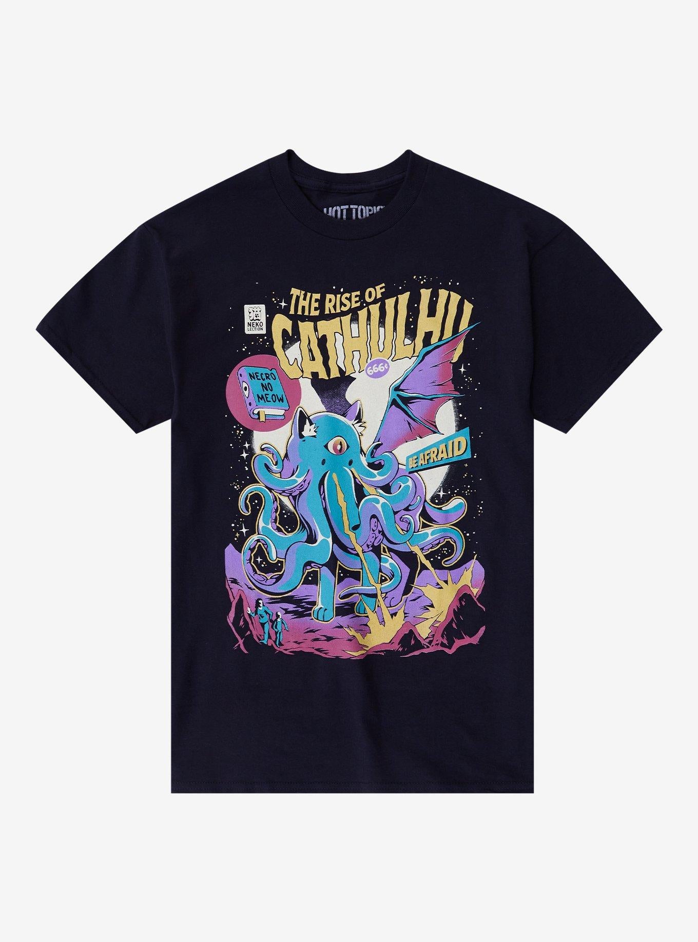 Rise Of Cathulhu Comic Book By Ilustrata T-Shirt | Trending Graphic Tee For Fans