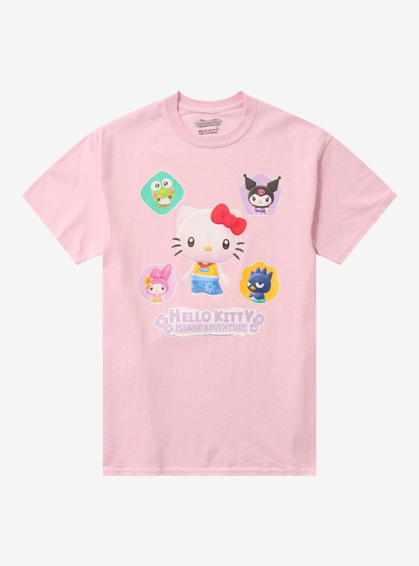 Hello Kitty Island Adventure Group Girls T-Shirt | Trending Graphic Tee For Fans