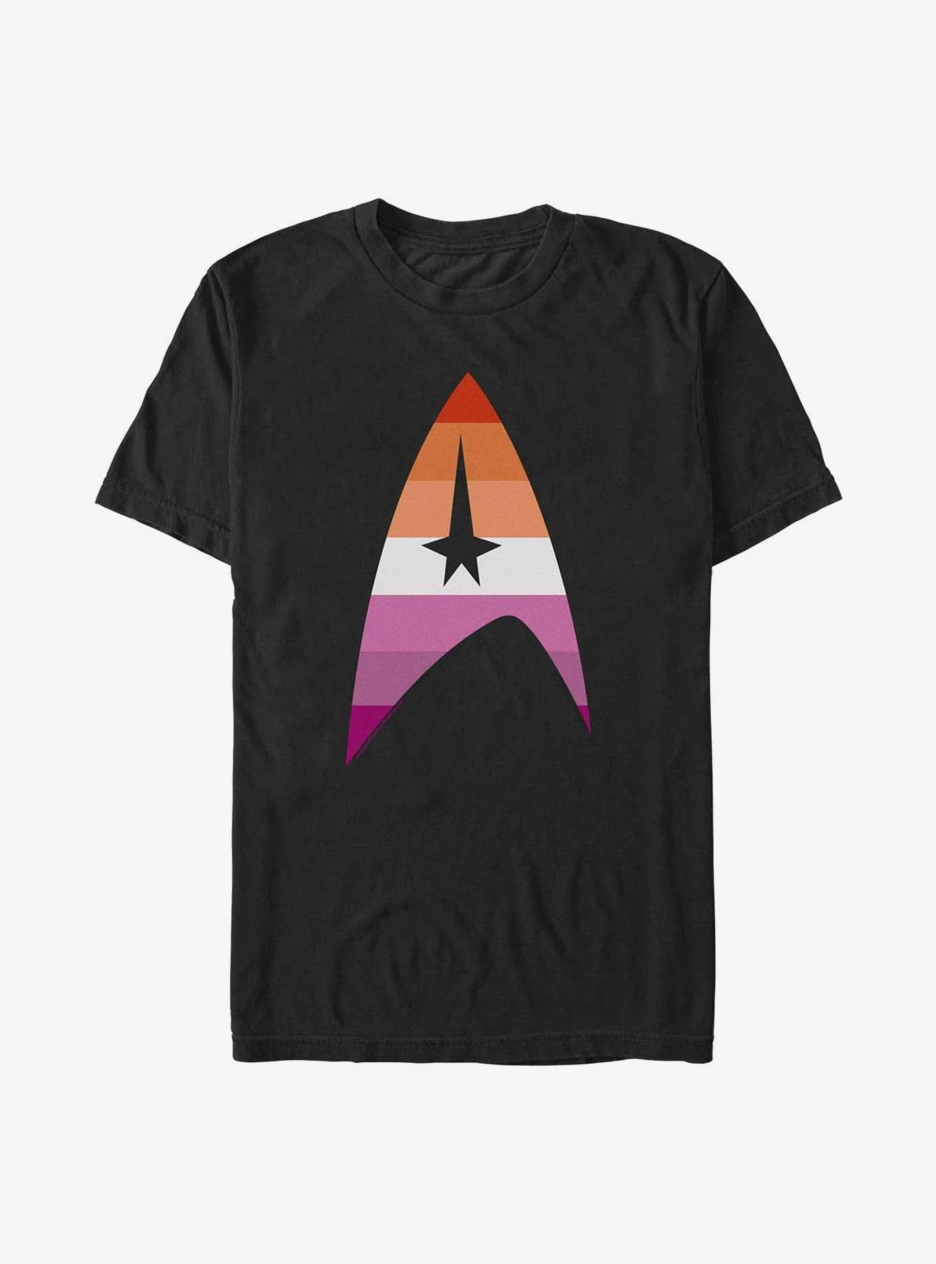 Star Trek Lesbian Flag Logo T-Shirt | Trending Graphic Tee For Fans