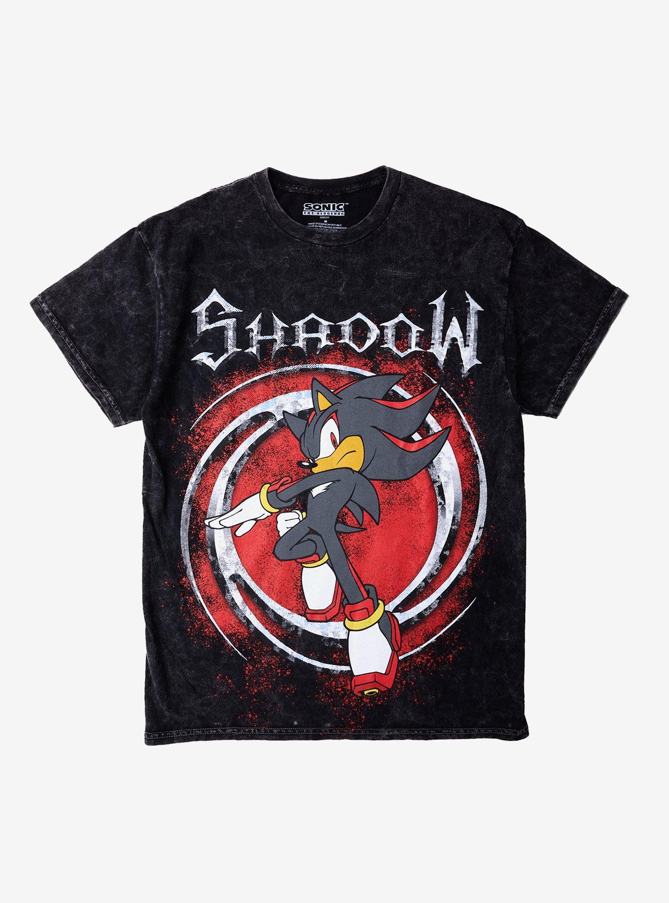 Sonic The Hedgehog Shadow Mineral Wash Girls T-Shirt | Trending Graphic Tee For Fans