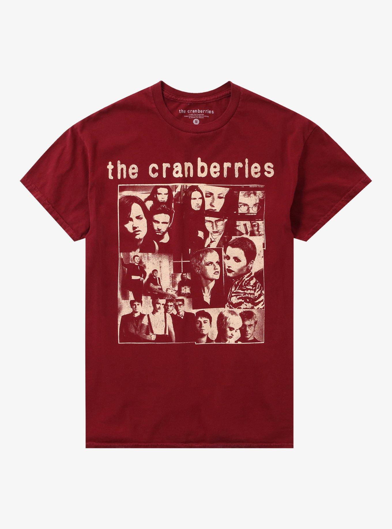 The Cranberries Band Photo Collage Maroon T-Shirt | Trending Graphic Tee For Fans