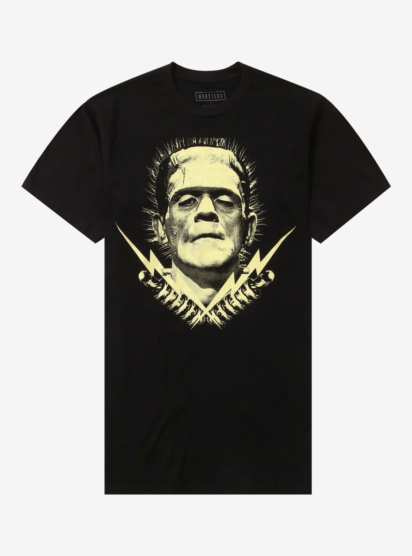 Rock Rebel Universal Monsters Frankenstein Glow-In-The-Dark T-Shirt | Trending Graphic Tee For Fans