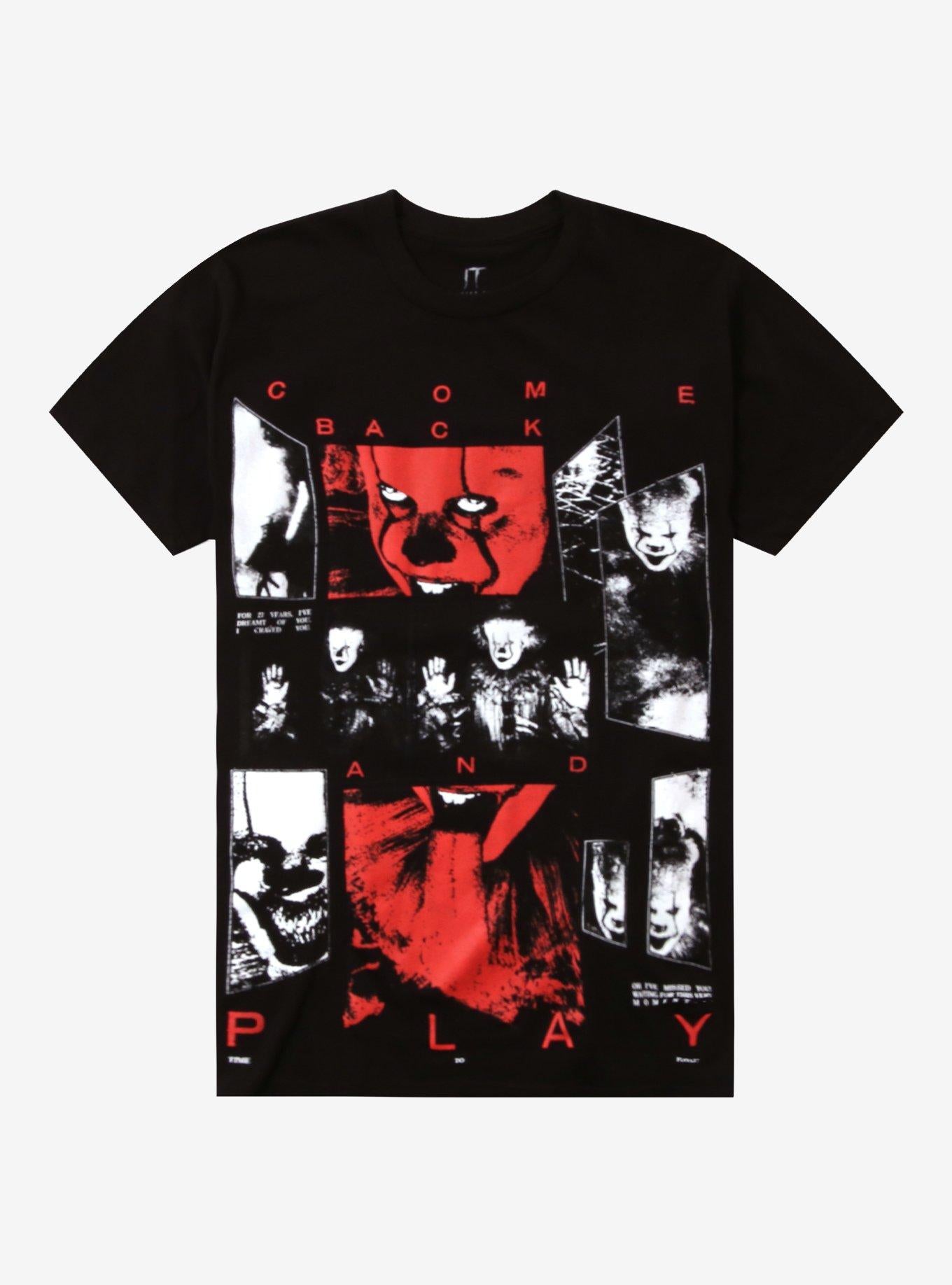 IT Chapter Two Pennywise Come Back Collage T-Shirt | Trending Graphic Tee For Fans