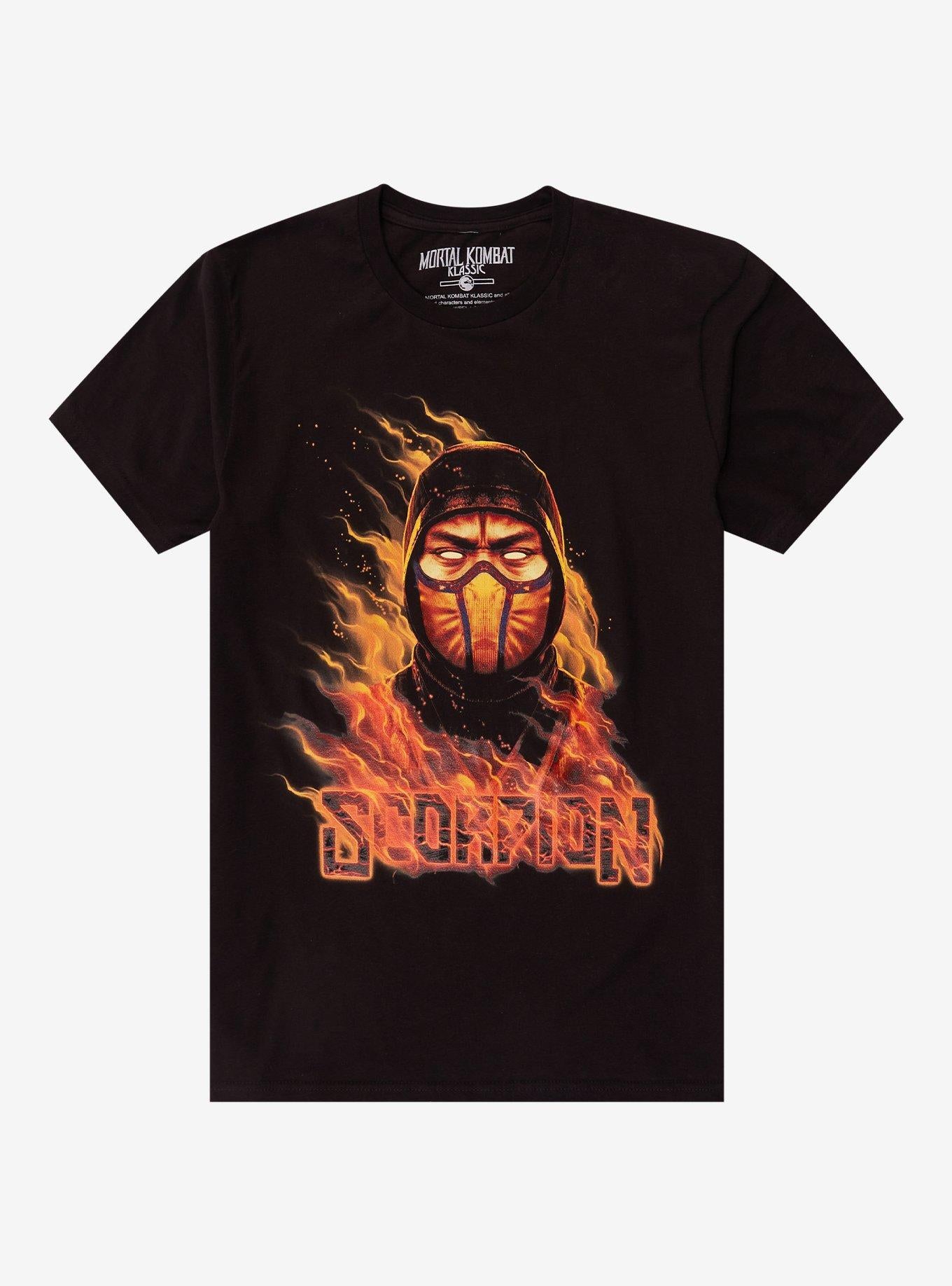 Mortal Kombat Scorpion Flame T-Shirt | Trending Graphic Tee For Fans